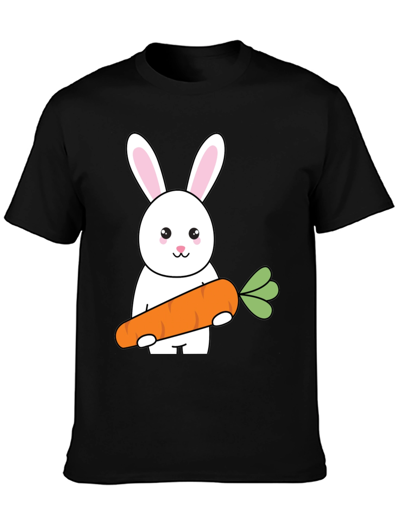 Bunny & Carrot Graphic Tee - Cute Easter Shirt