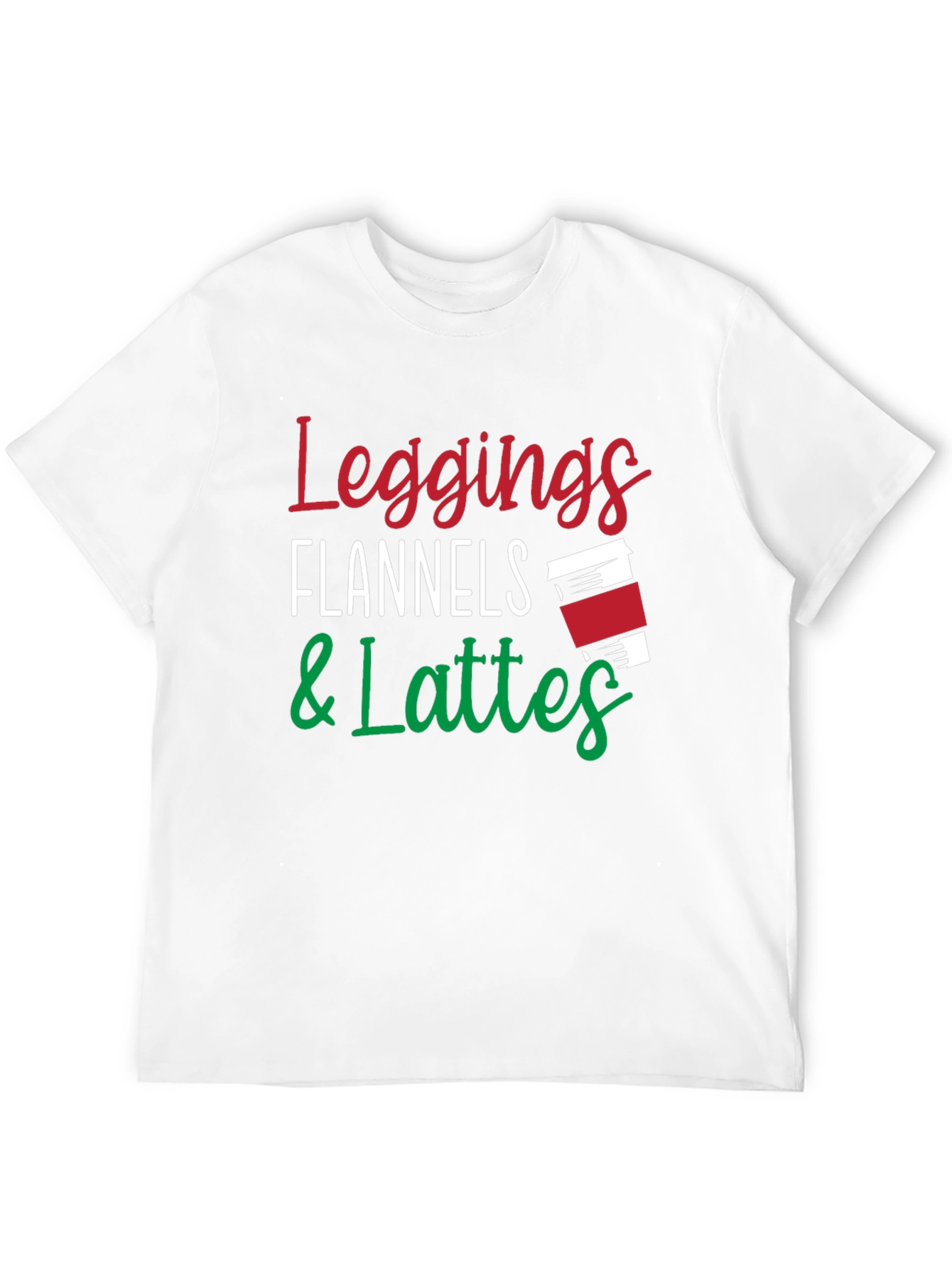 Leggings Flannels & Lattes Black T-Shirt