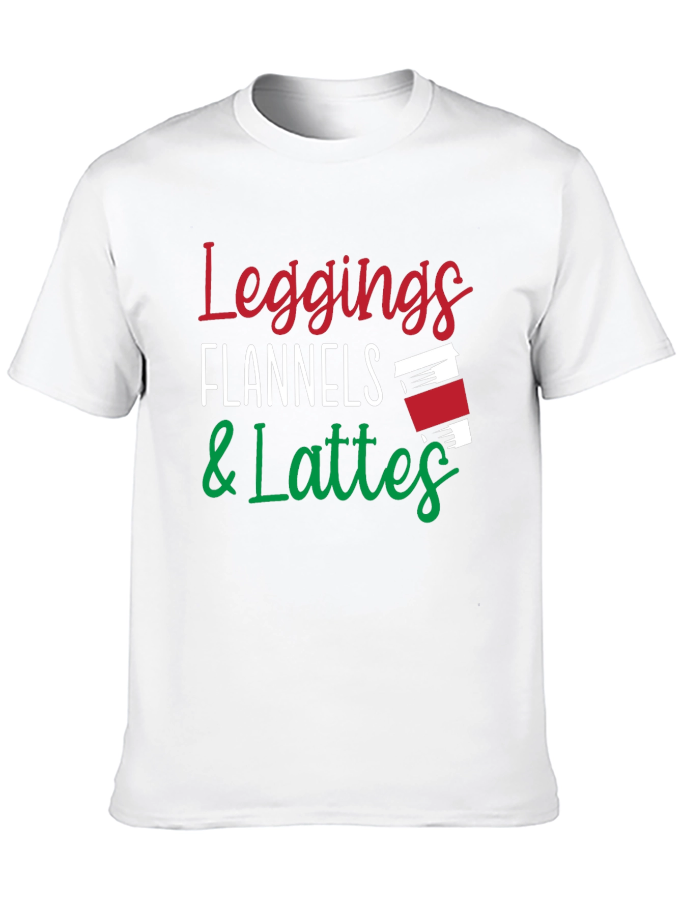 Leggings Flannels & Lattes Black T-Shirt