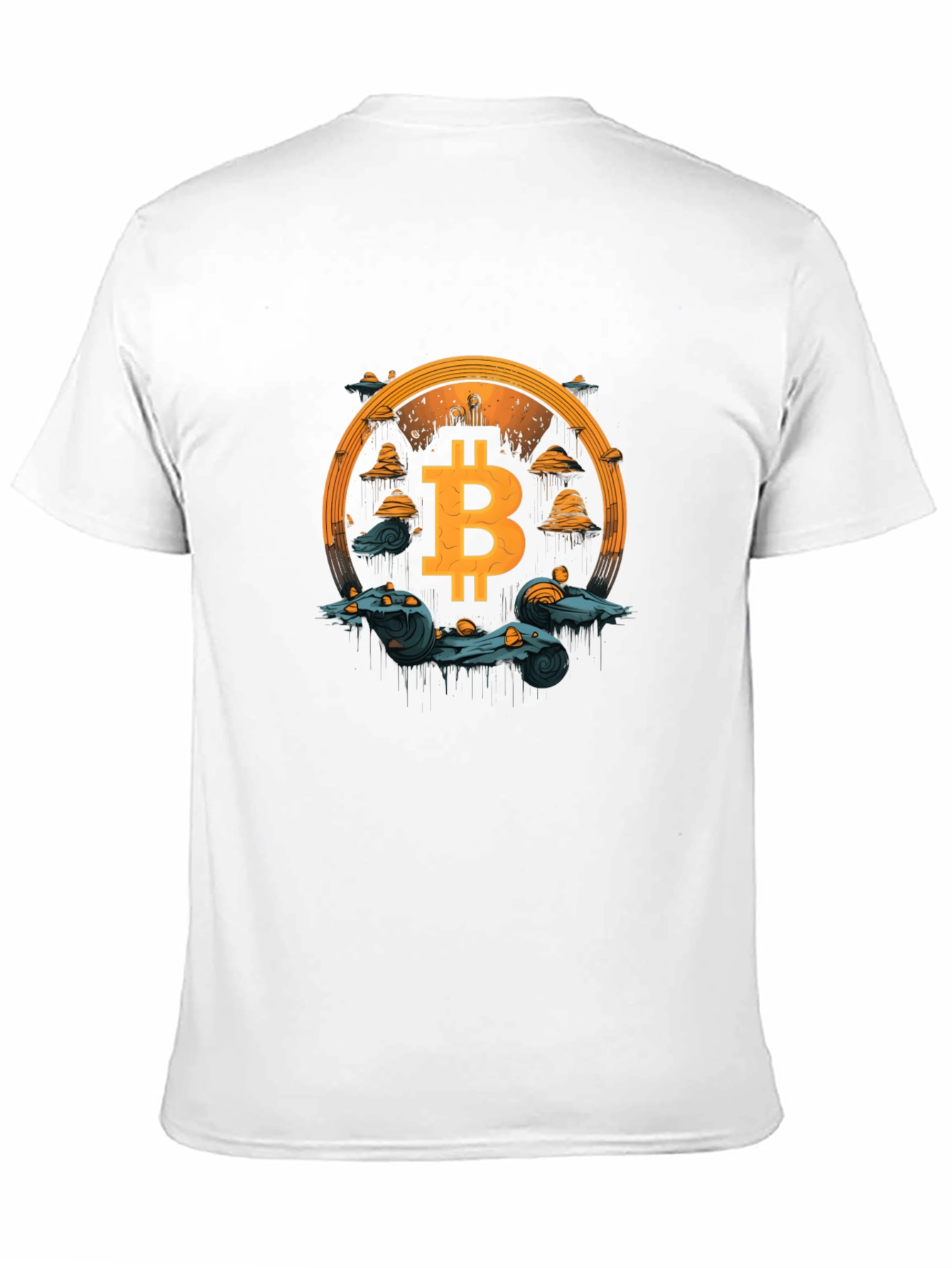 Bitcoin Crypto Art Graphic T-Shirt