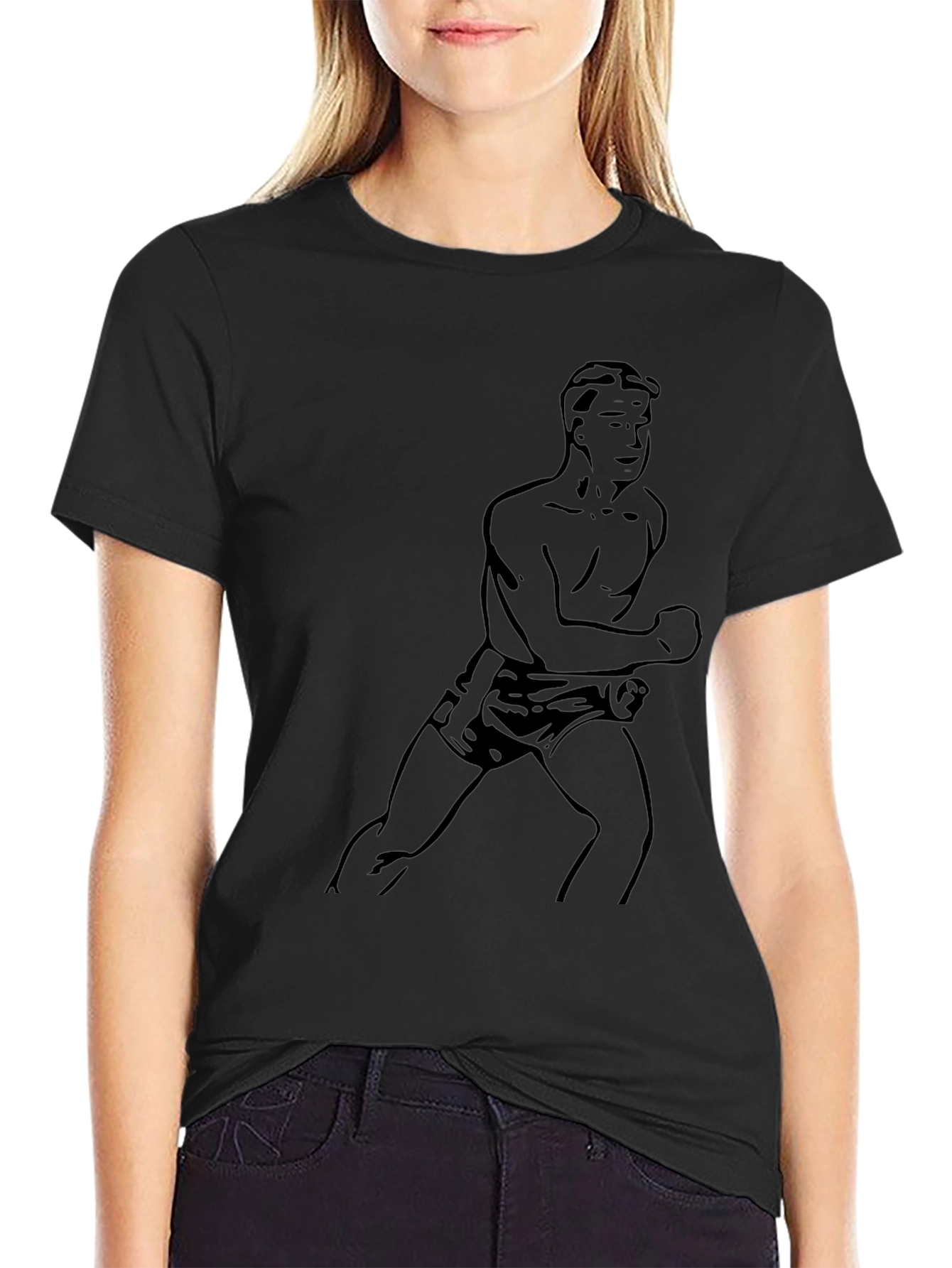 Retro Boxer Graphic Tee - Classic Comfort
