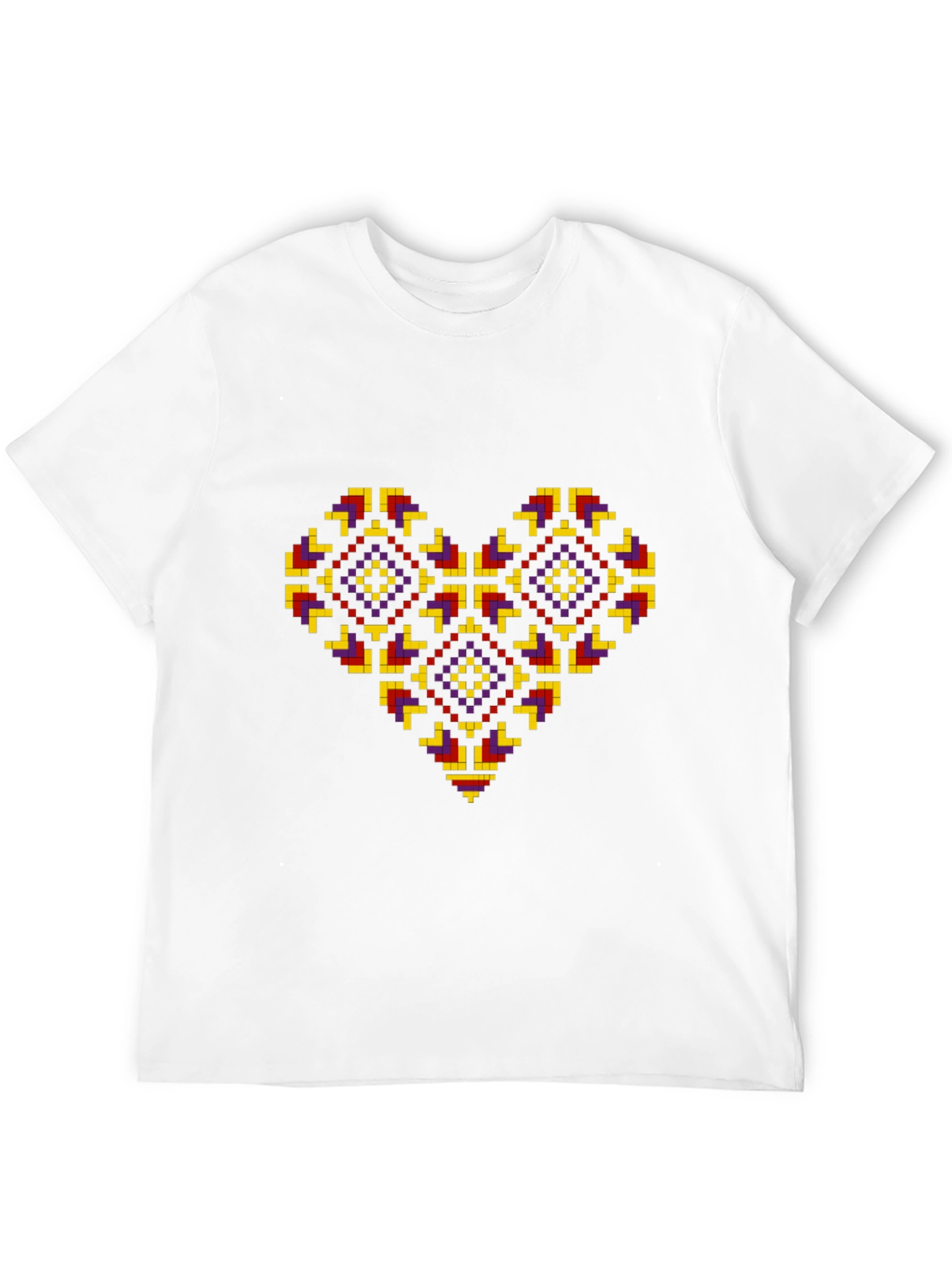 Pixel Heart Black T-Shirt - Unique Graphic Tee