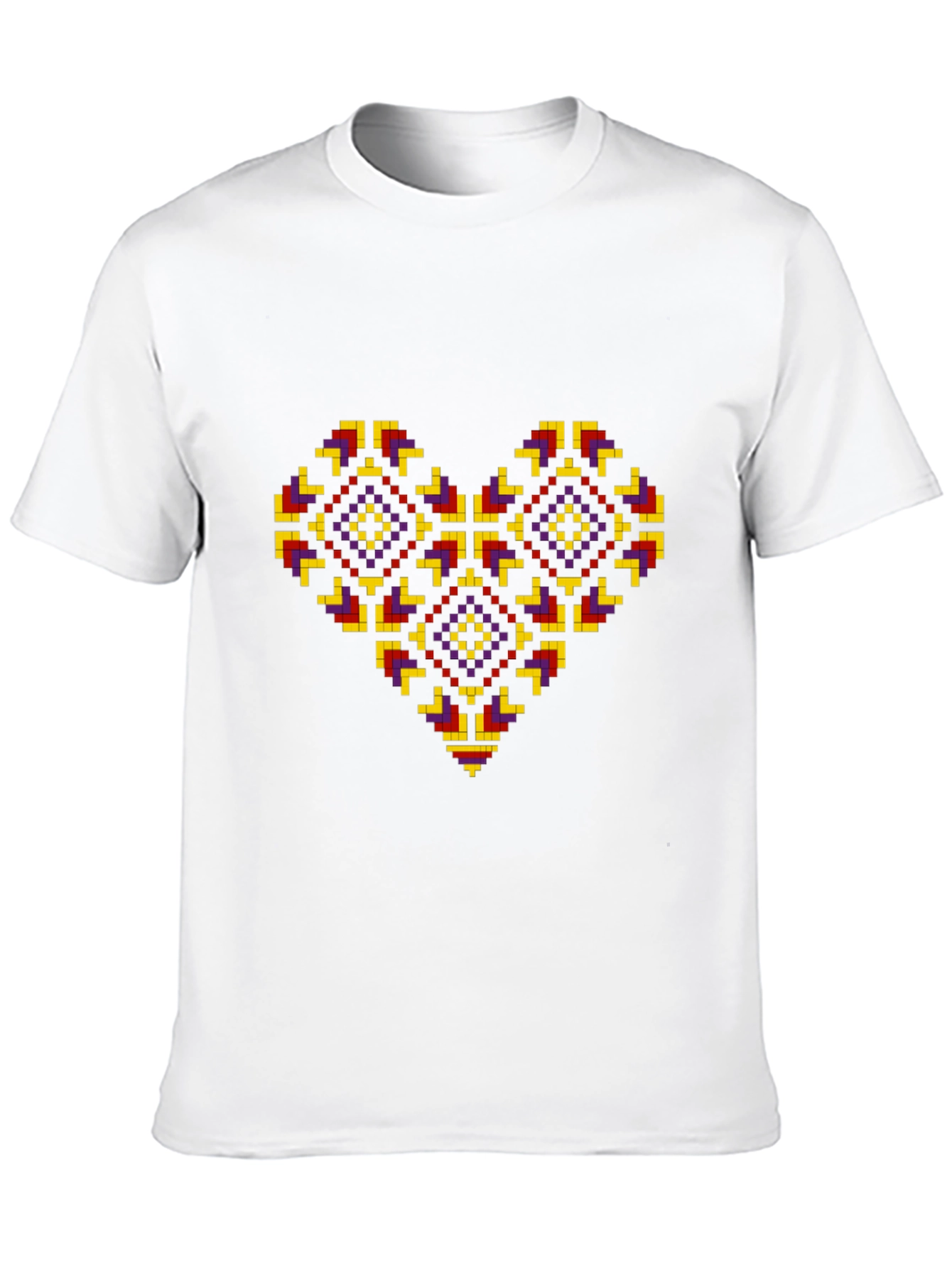 Pixel Heart Black T-Shirt - Unique Graphic Tee