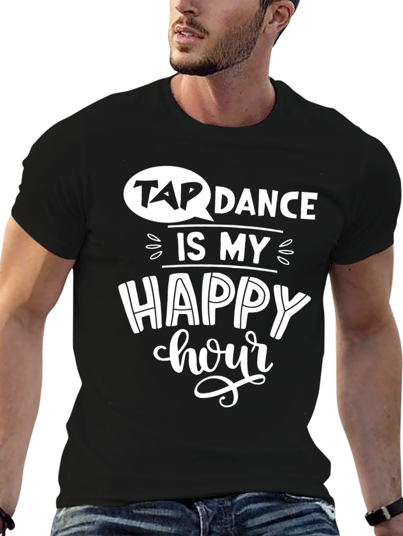 Tap Dance is My Happy Hour Black T-Shirt
