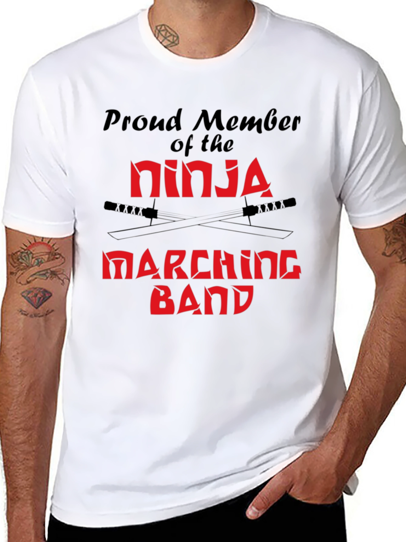 Ninja Marching Band Black T-Shirt
