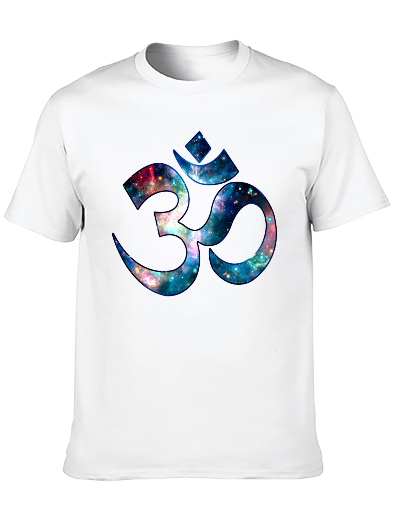 Galaxy Om Graphic Tee - Stylish Cosmic Design