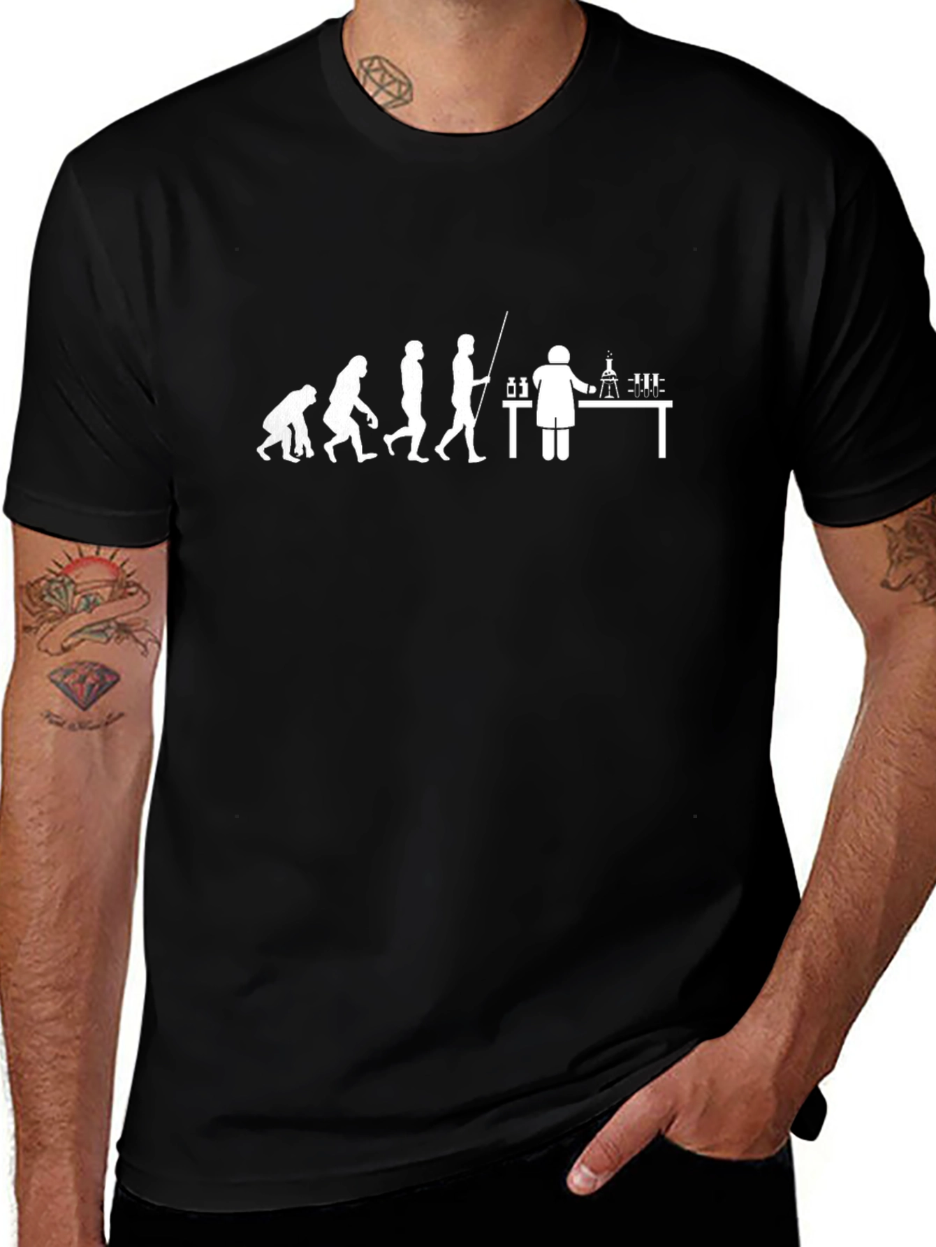 Evolution of Science T-Shirt - Black
