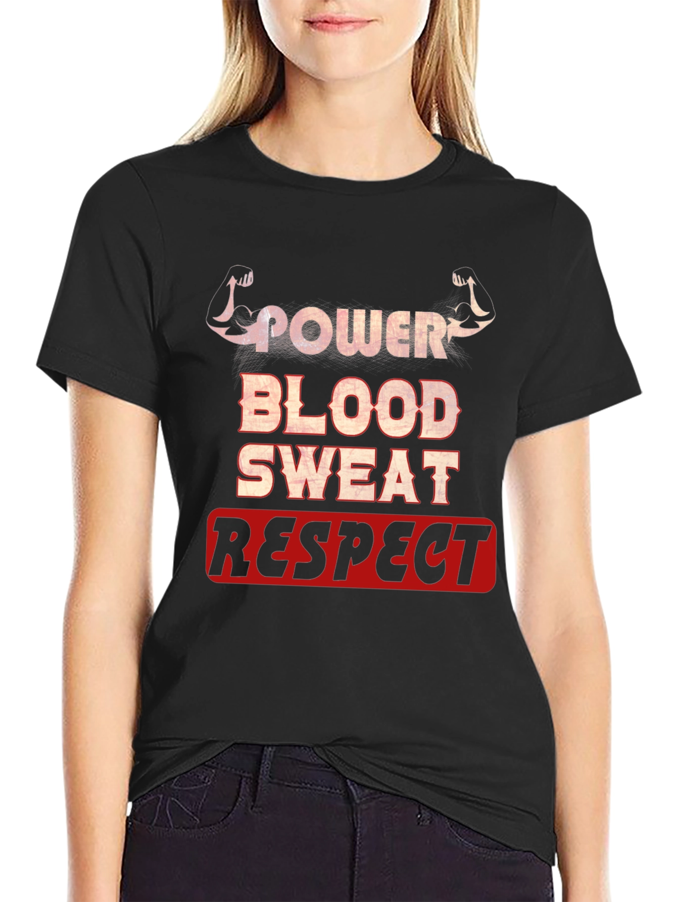 Power Blood Sweat Respect Graphic T-Shirt