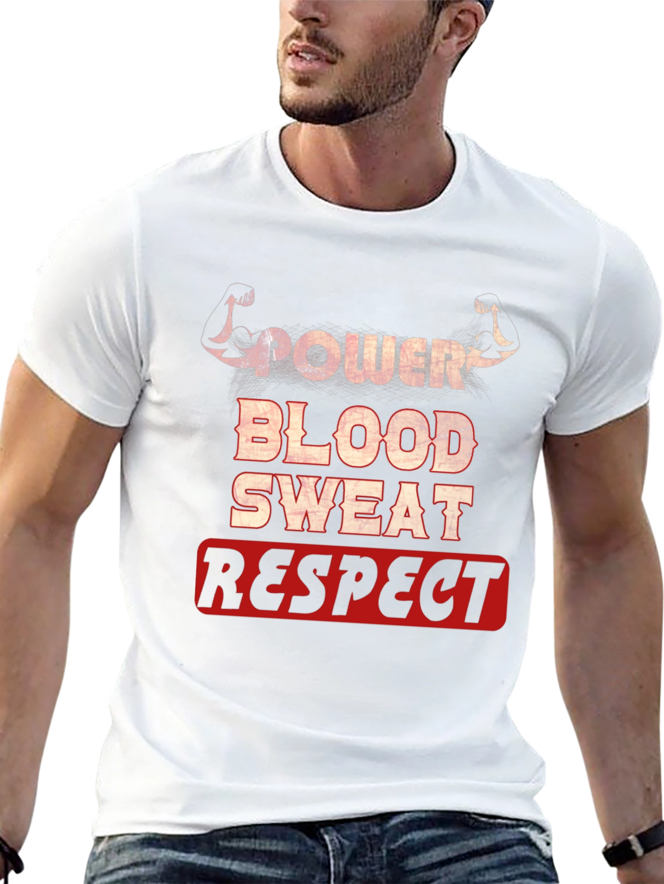 Power Blood Sweat Respect Graphic T-Shirt