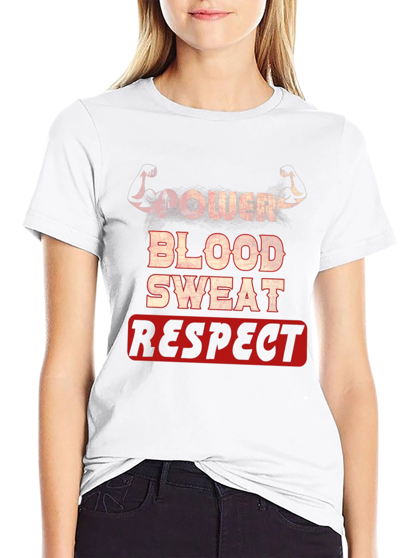 Power Blood Sweat Respect Graphic T-Shirt