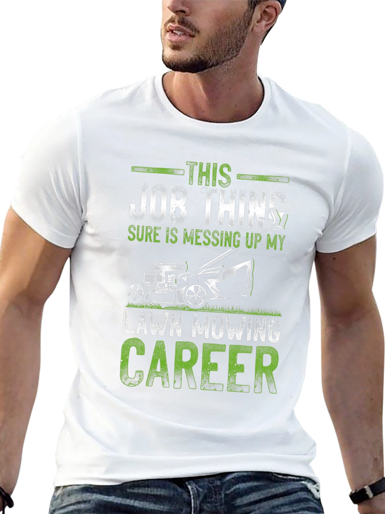 Lawn Mowing Career Graphic Tee