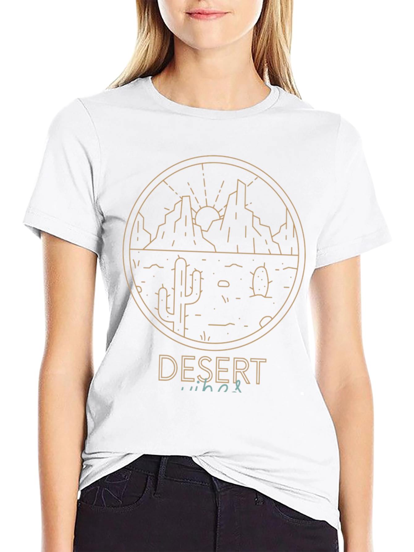 Desert Vibes Graphic Tee - Mens Black T-Shirt