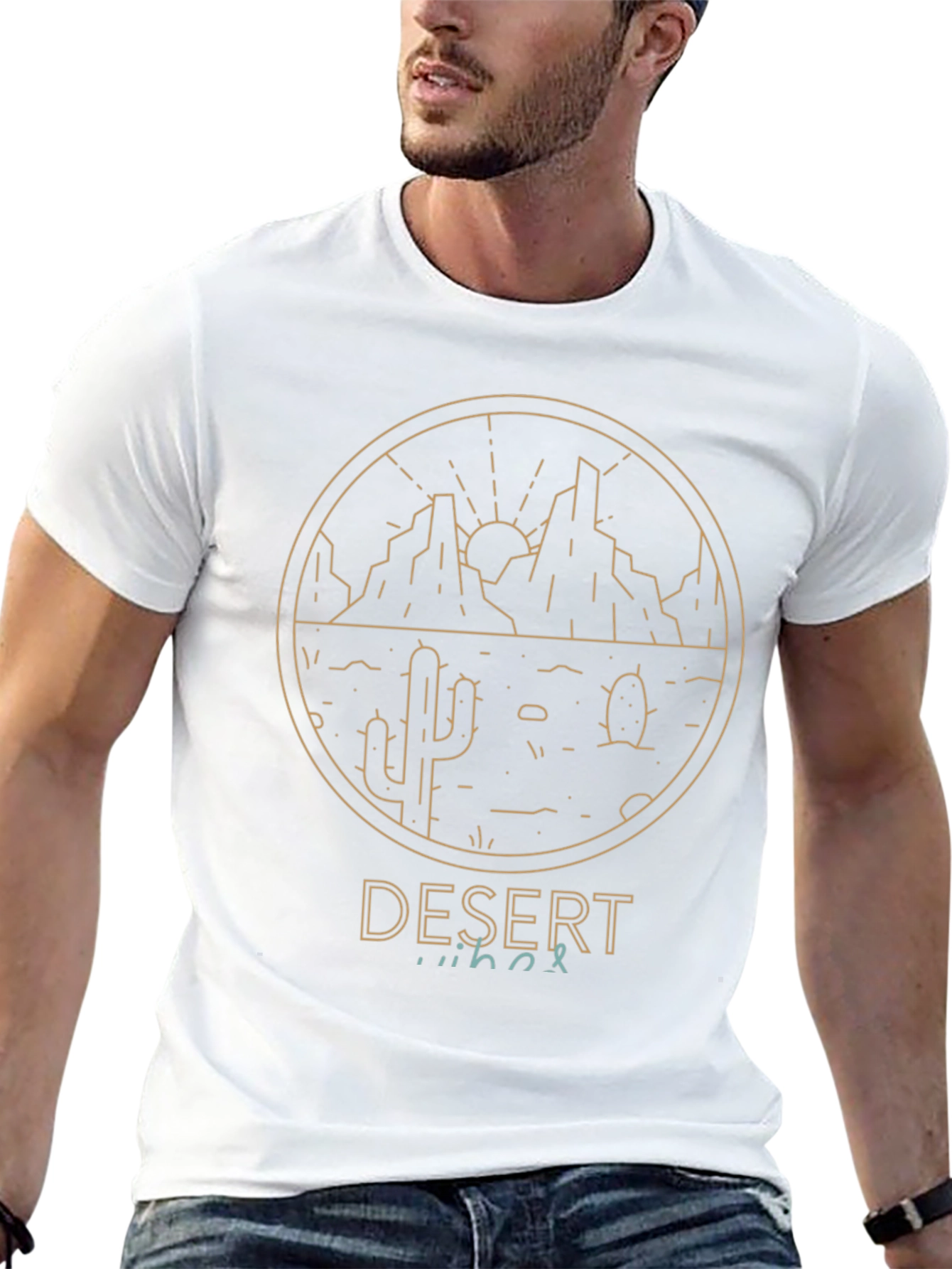 Desert Vibes Graphic Tee - Mens Black T-Shirt