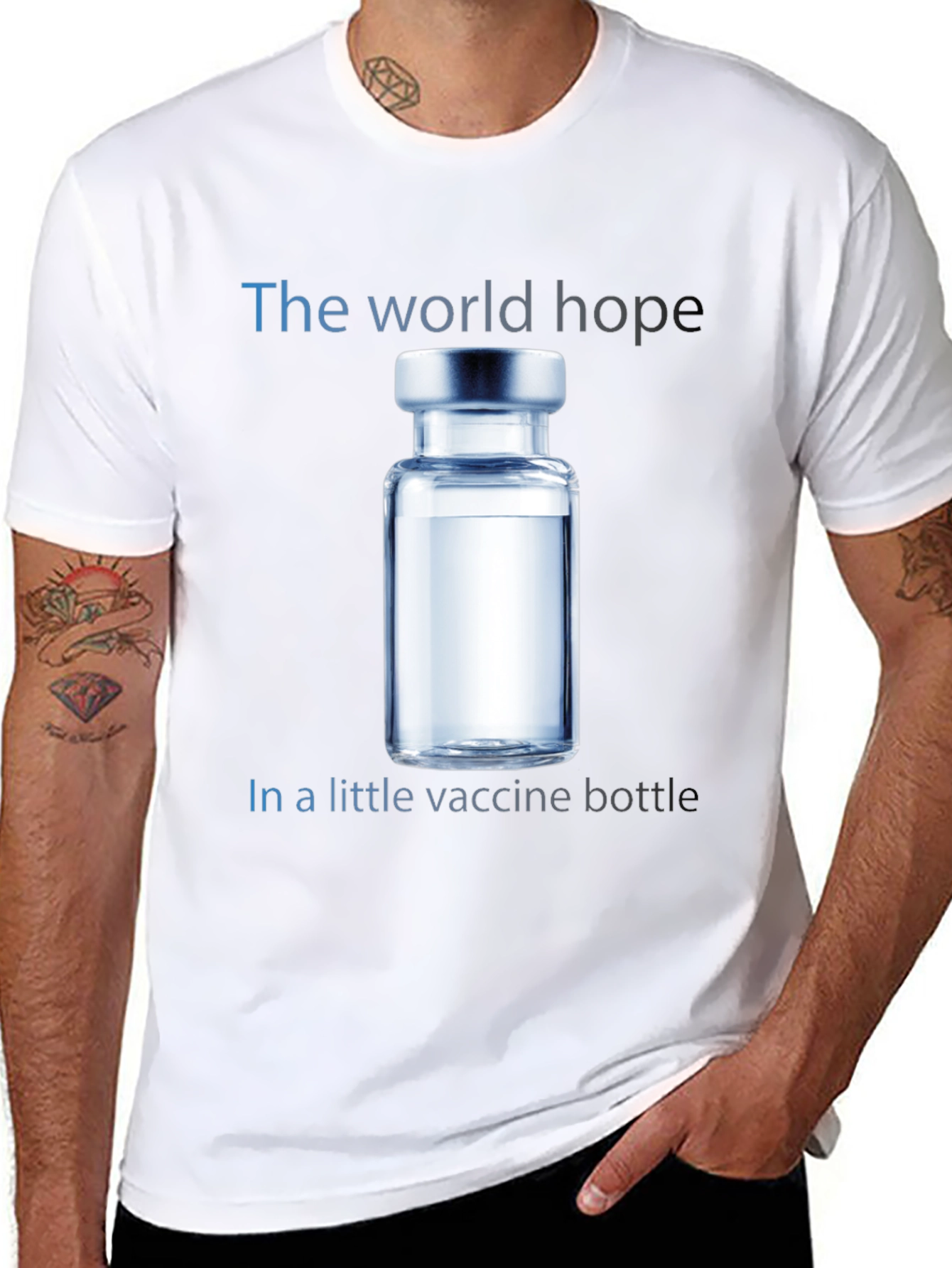 World Hope Vaccine T-Shirt - Unisex Cotton Tee