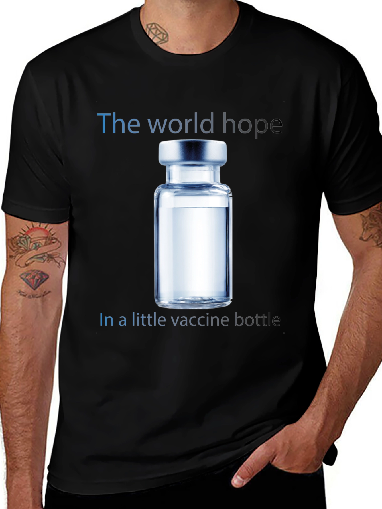 World Hope Vaccine T-Shirt - Unisex Cotton Tee