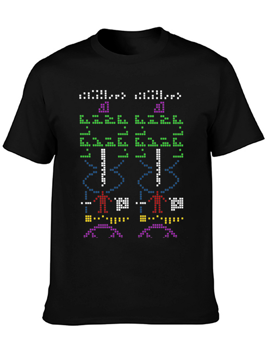 Pixel Art Black T-Shirt