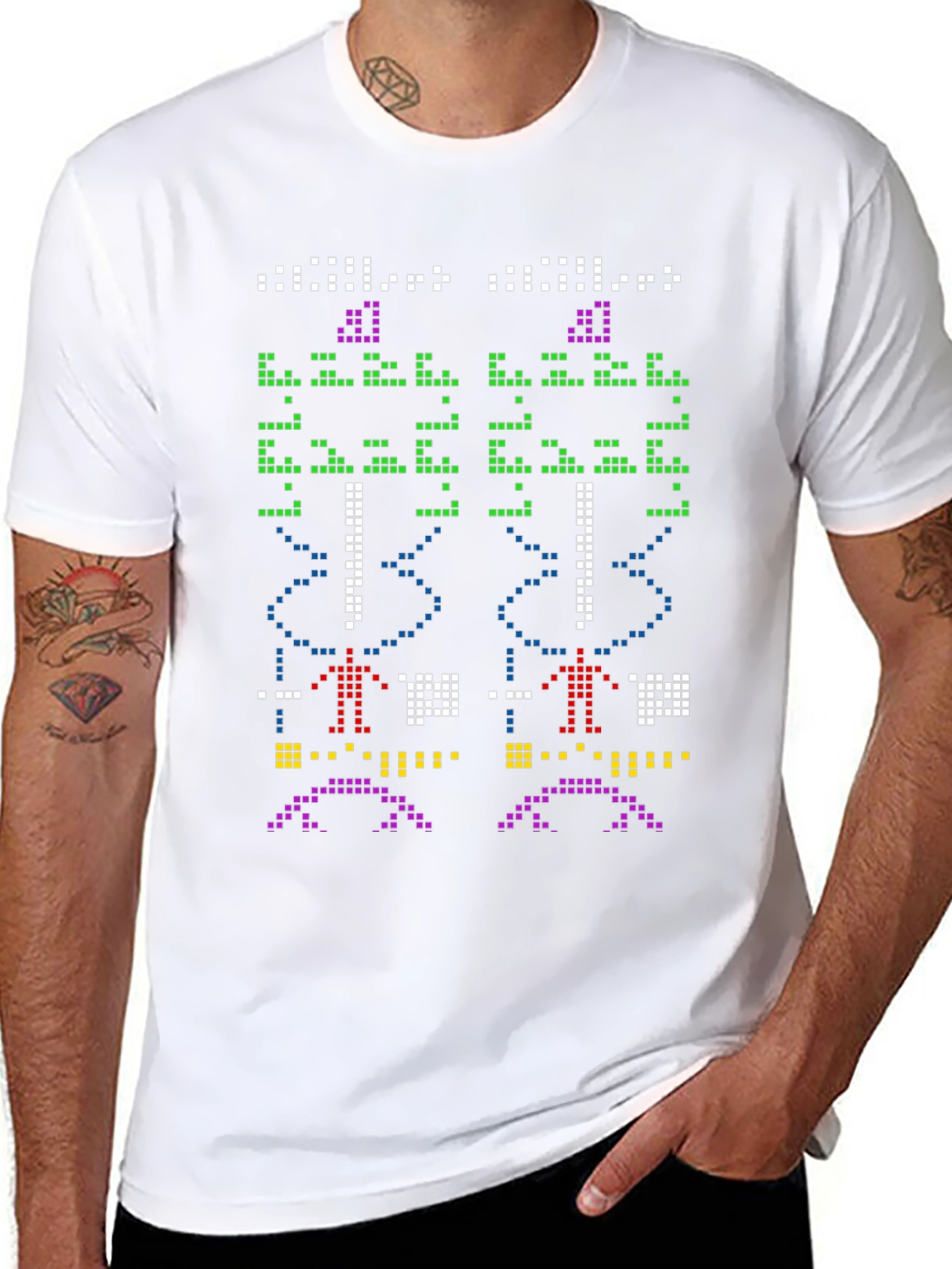 Pixel Art Black T-Shirt