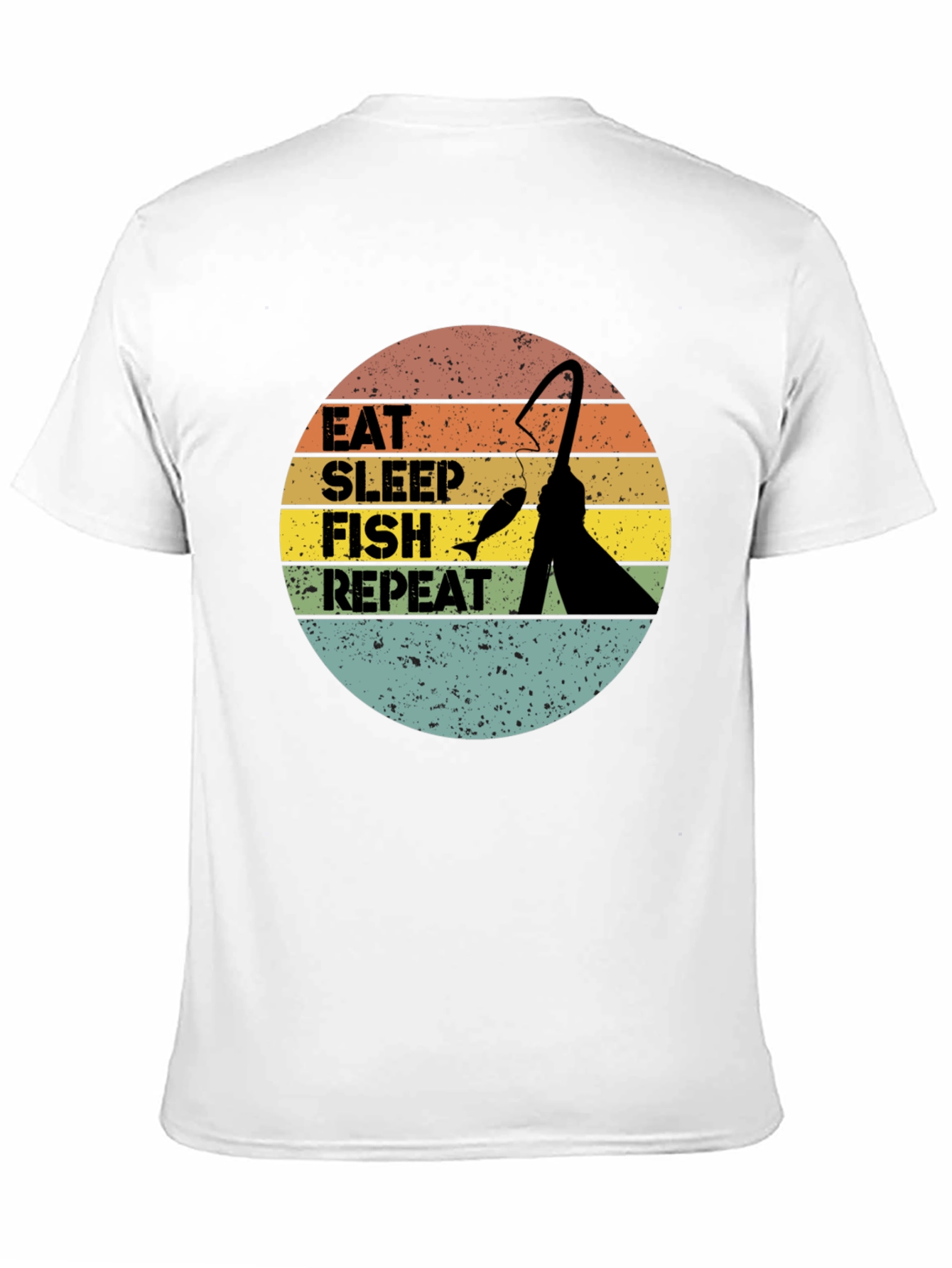 Eat Sleep Fish Repeat Graphic T-Shirt