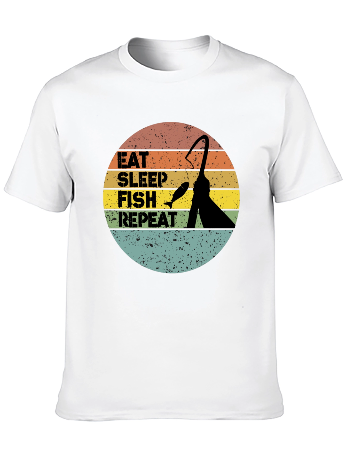 Eat Sleep Fish Repeat Graphic T-Shirt