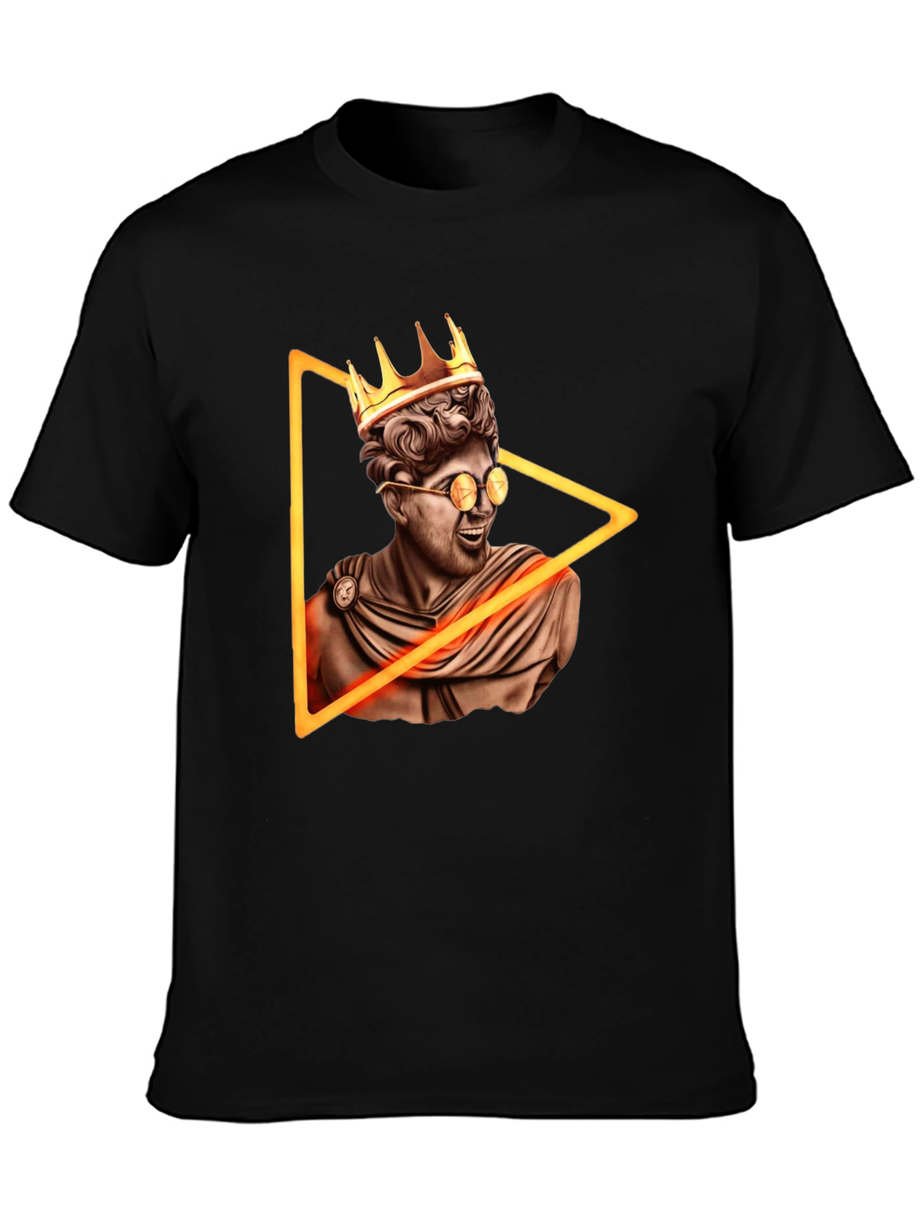 King Bust Graphic Tee - Black Trendy T-Shirt