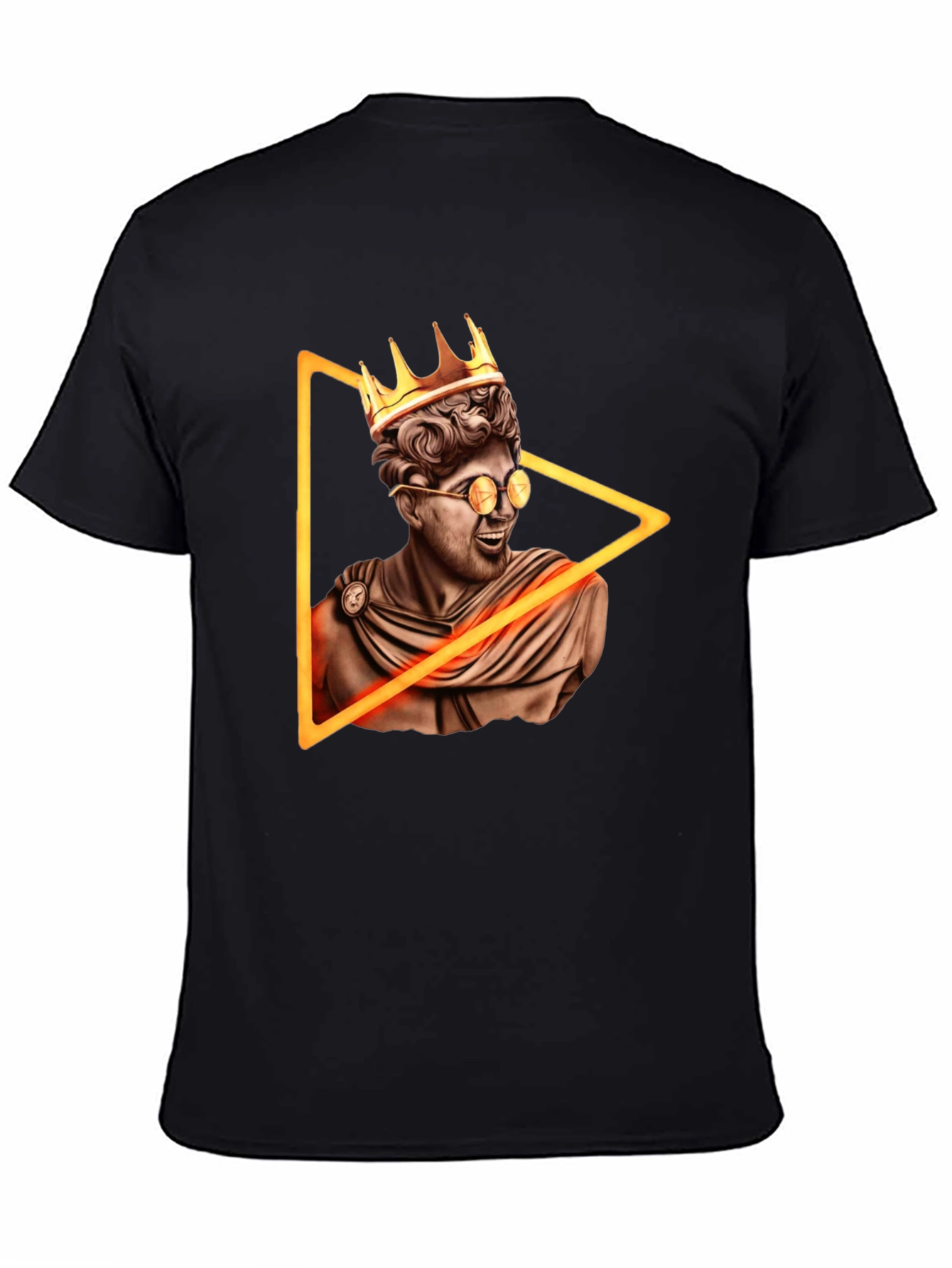 King Bust Graphic Tee - Black Trendy T-Shirt