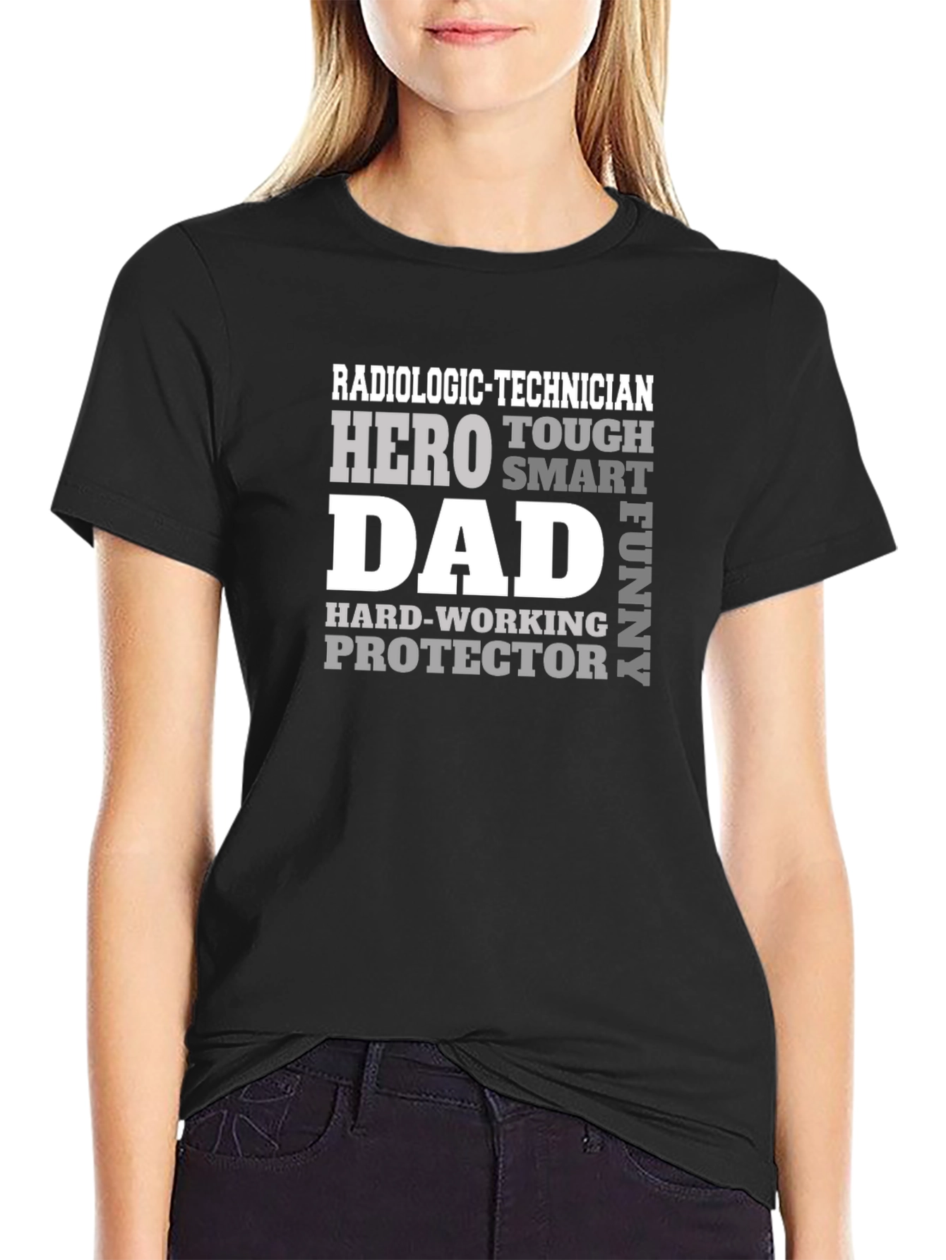Radiologic Technician Dad Hero Graphic T-Shirt
