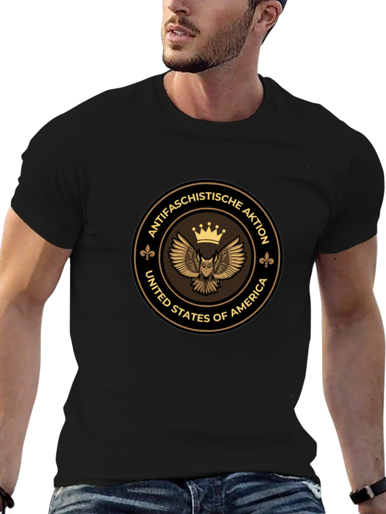 Antifaschistische Aktion Owl T-Shirt