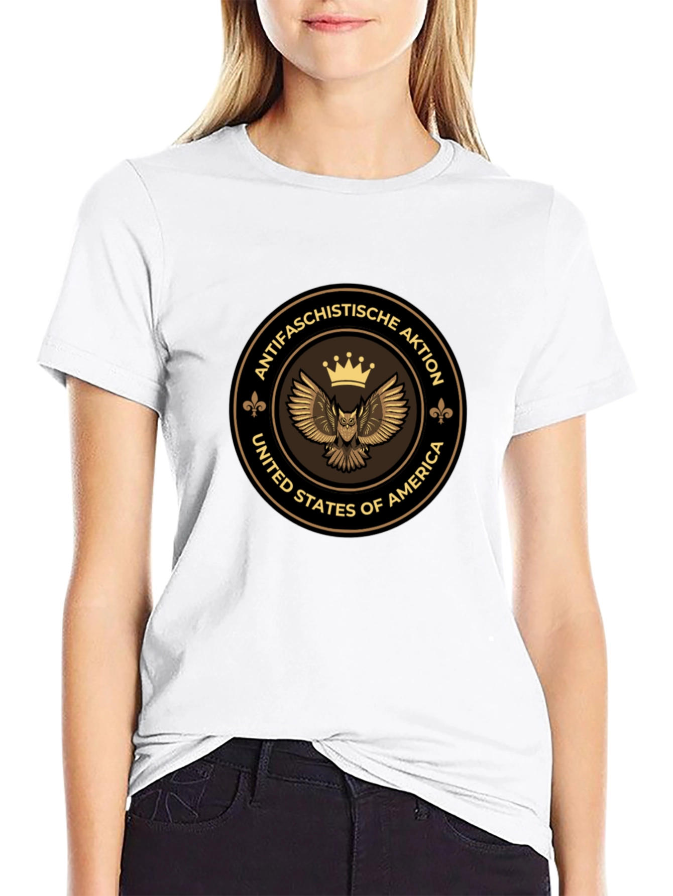 Antifaschistische Aktion Owl T-Shirt