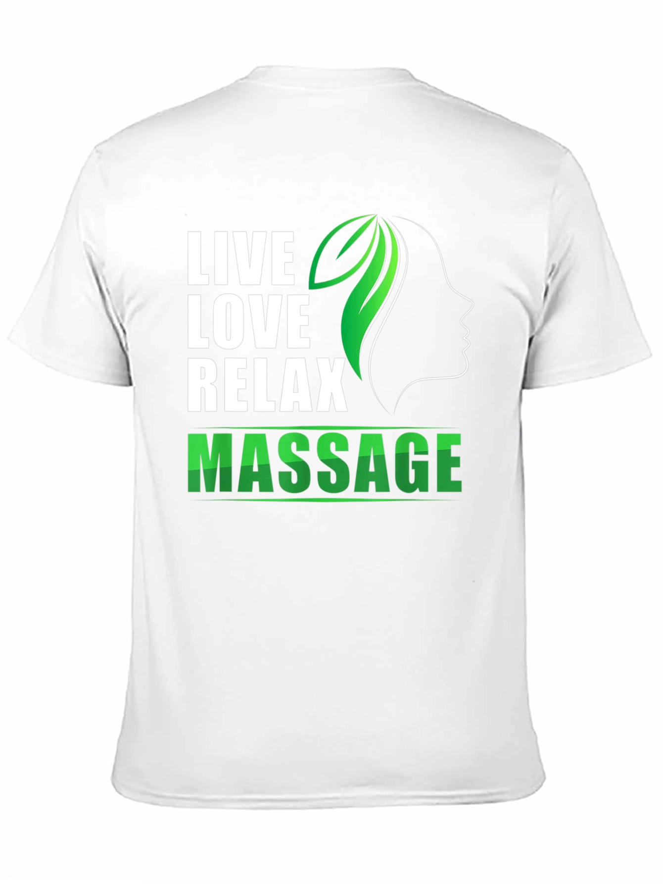 Live Love Relax Massage T-Shirt - Black