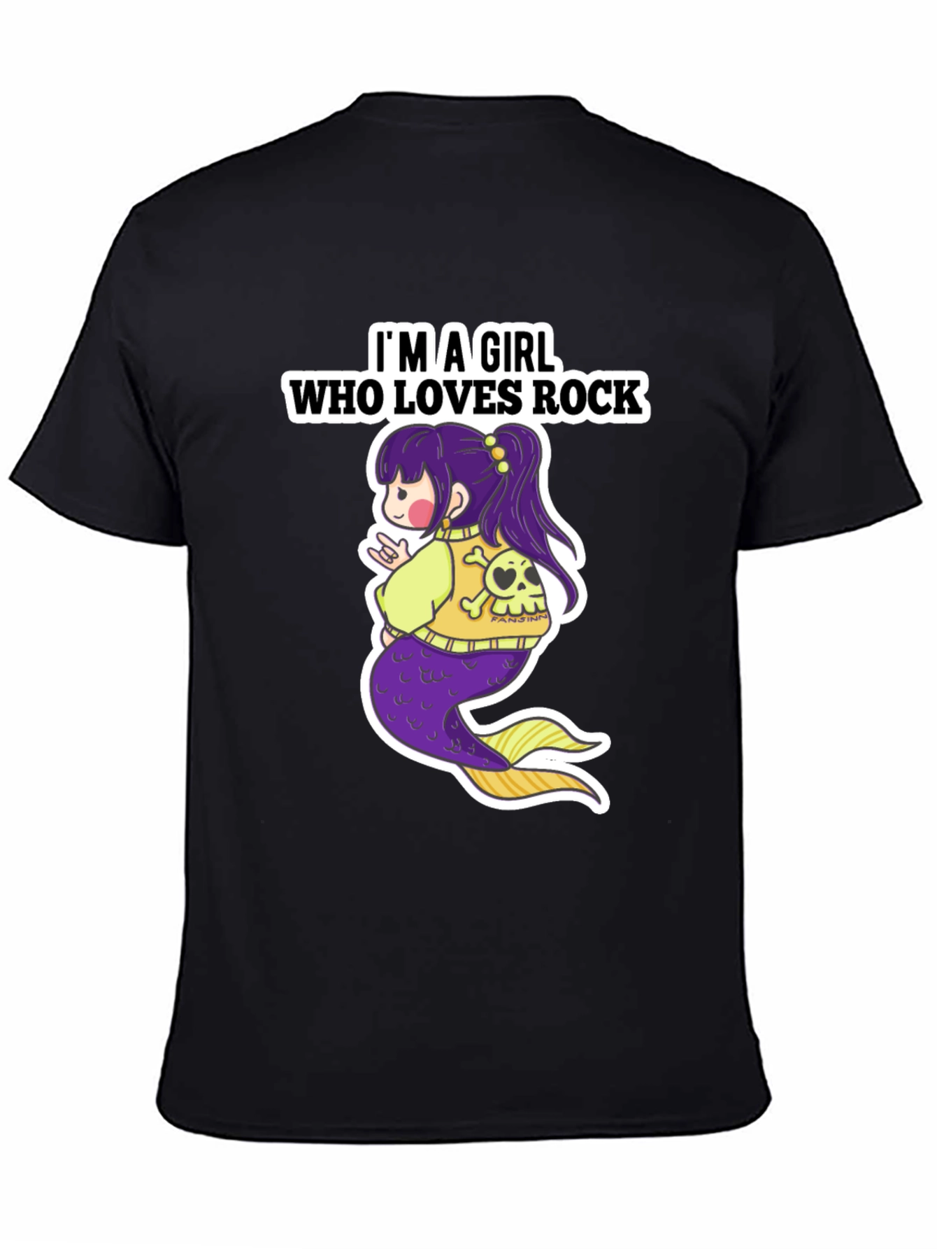 Rock Mermaid Graphic T-Shirt