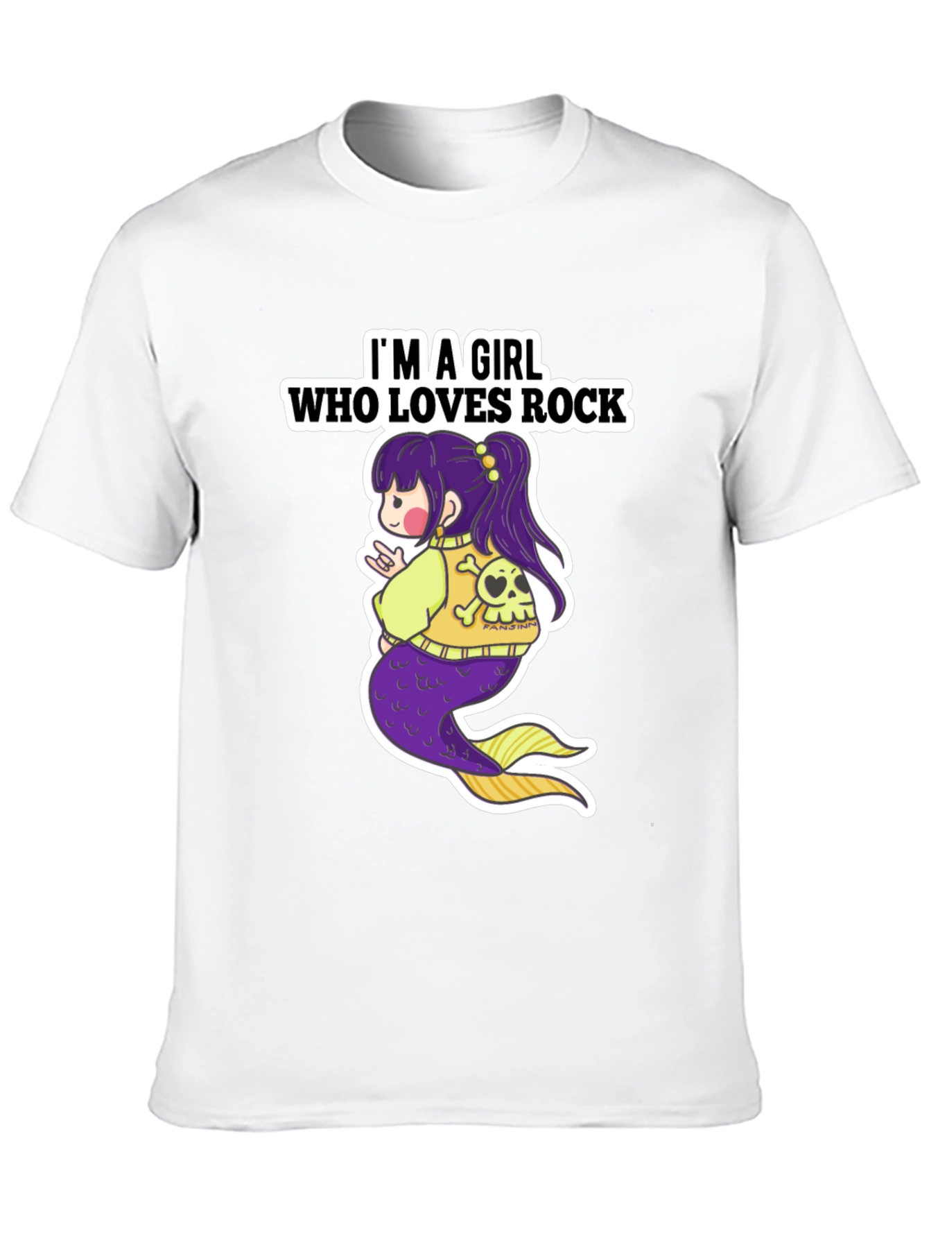 Rock Mermaid Graphic T-Shirt