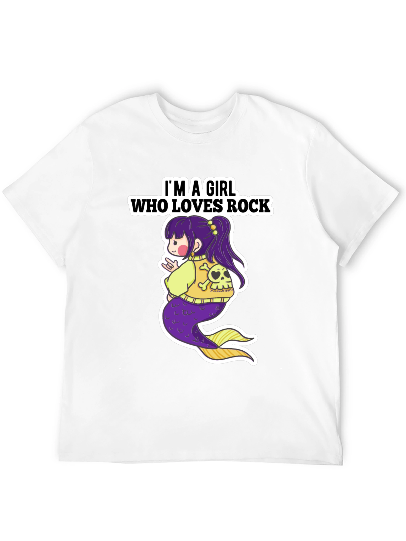 Rock Mermaid Graphic T-Shirt