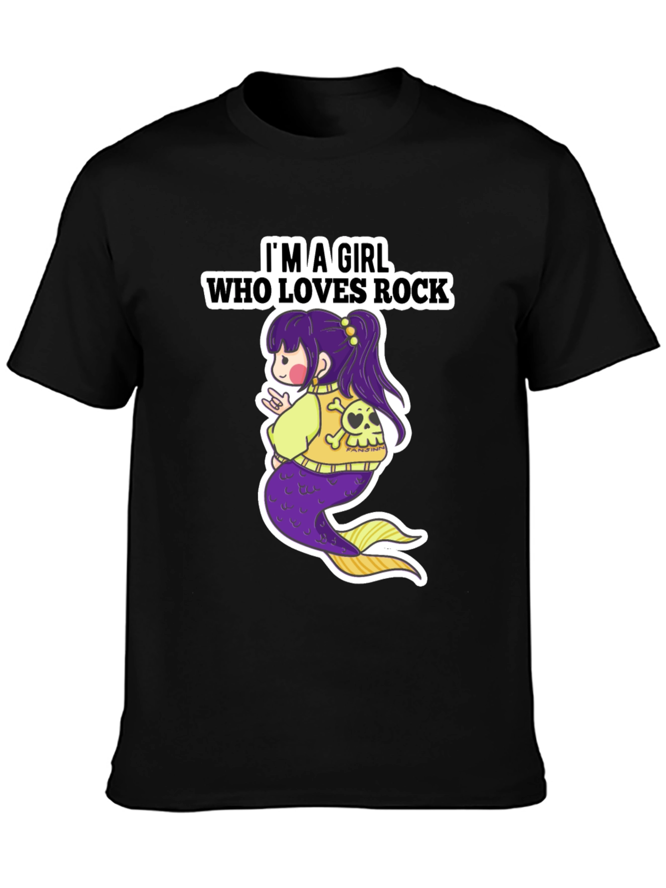 Rock Mermaid Graphic T-Shirt