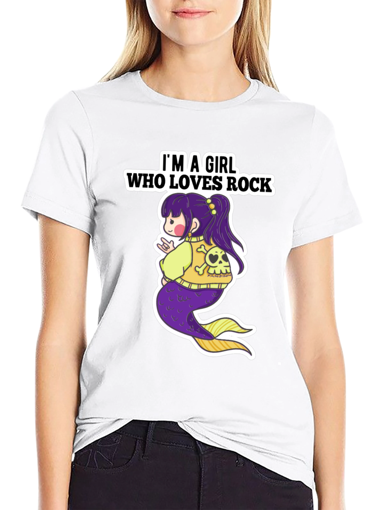 Rock Mermaid Graphic T-Shirt