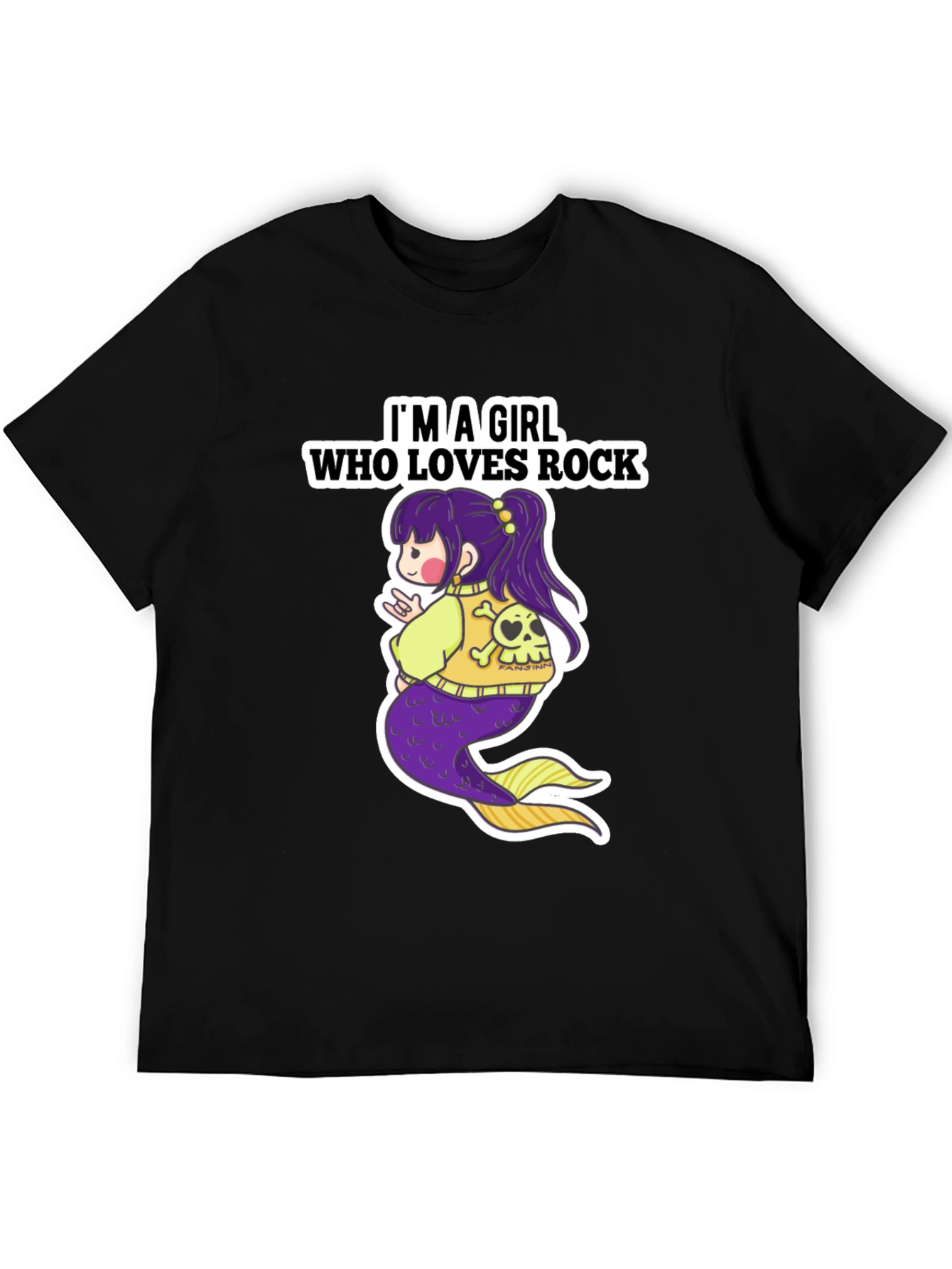 Rock Mermaid Graphic T-Shirt
