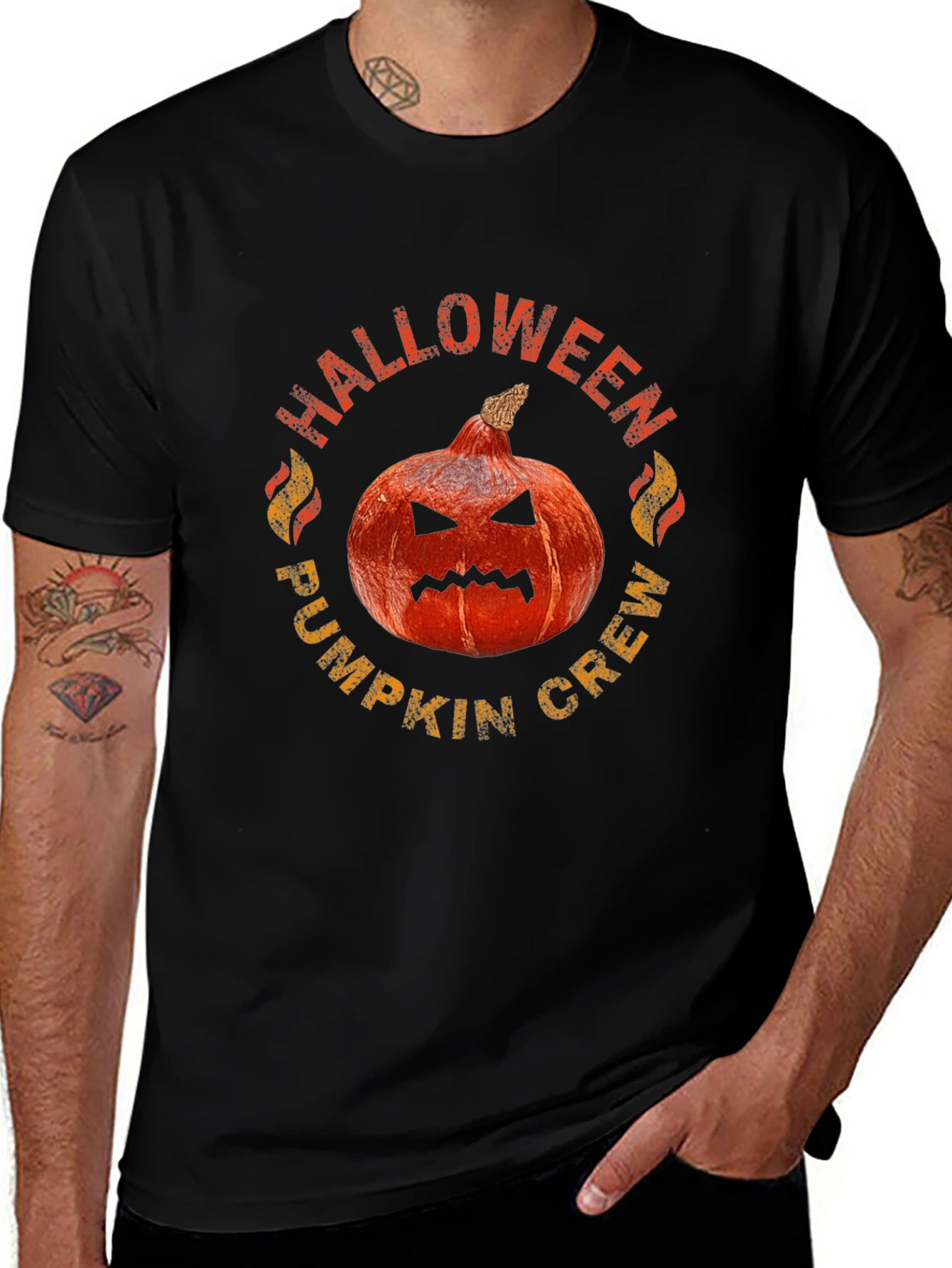 Halloween Pumpkin Crew T-Shirt