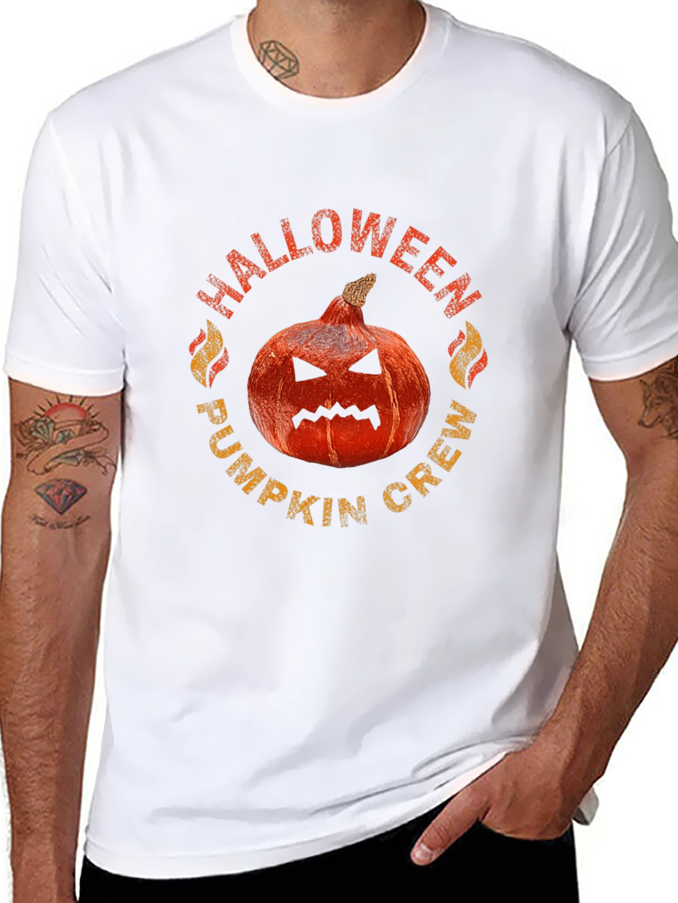 Halloween Pumpkin Crew T-Shirt