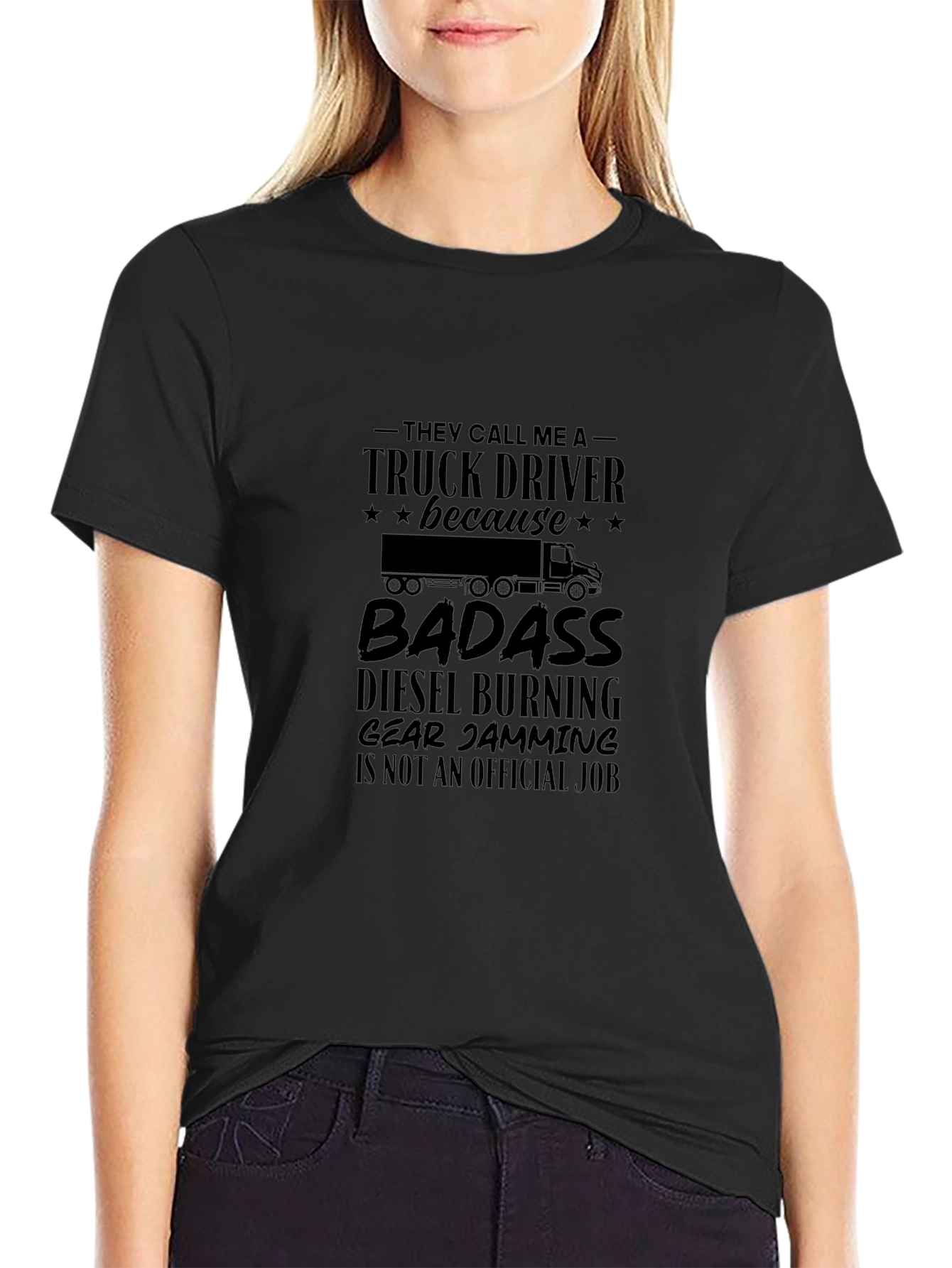Truck Driver Badass Graphic Tee