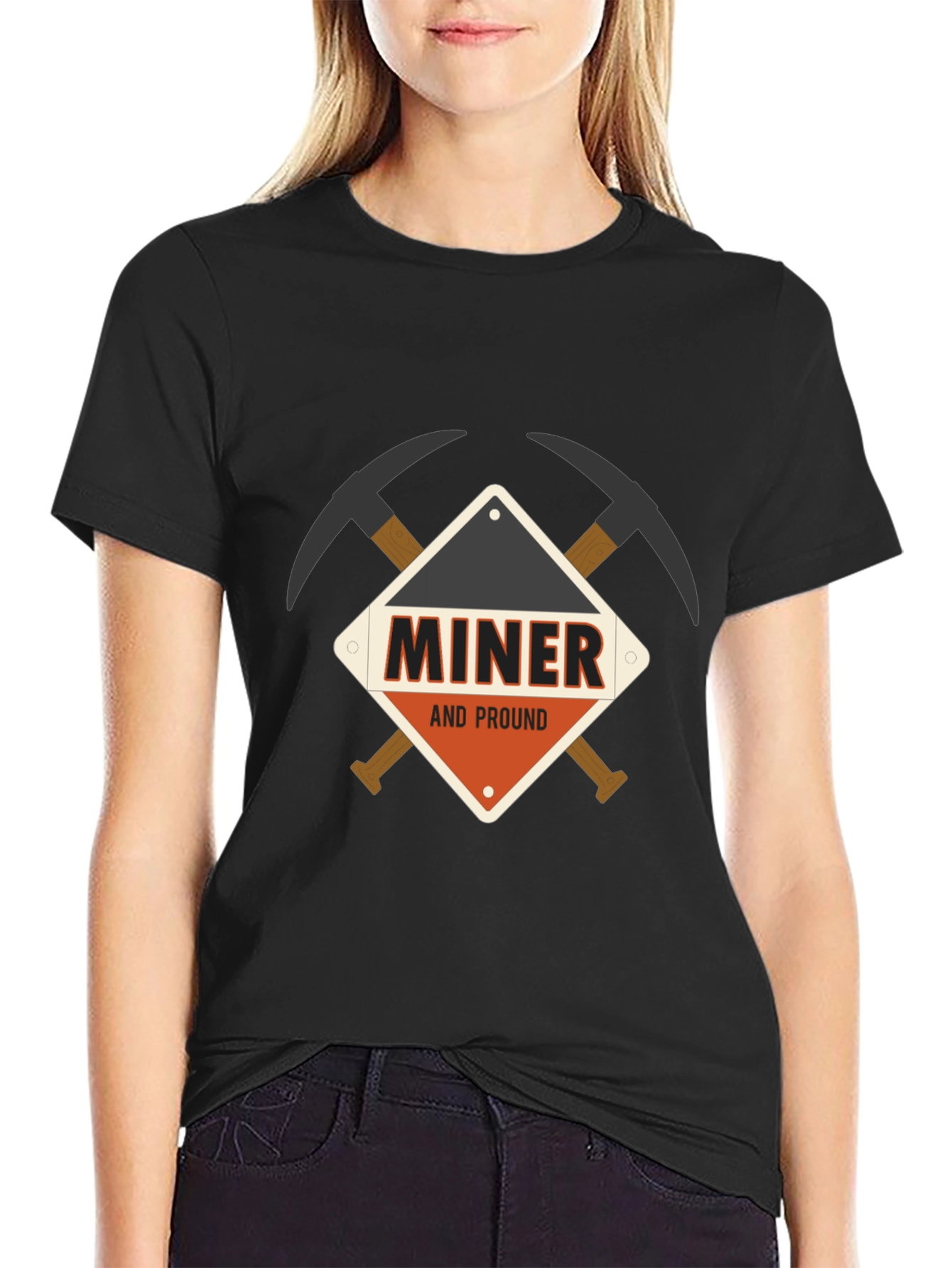 Miner and Proud Black T-Shirt