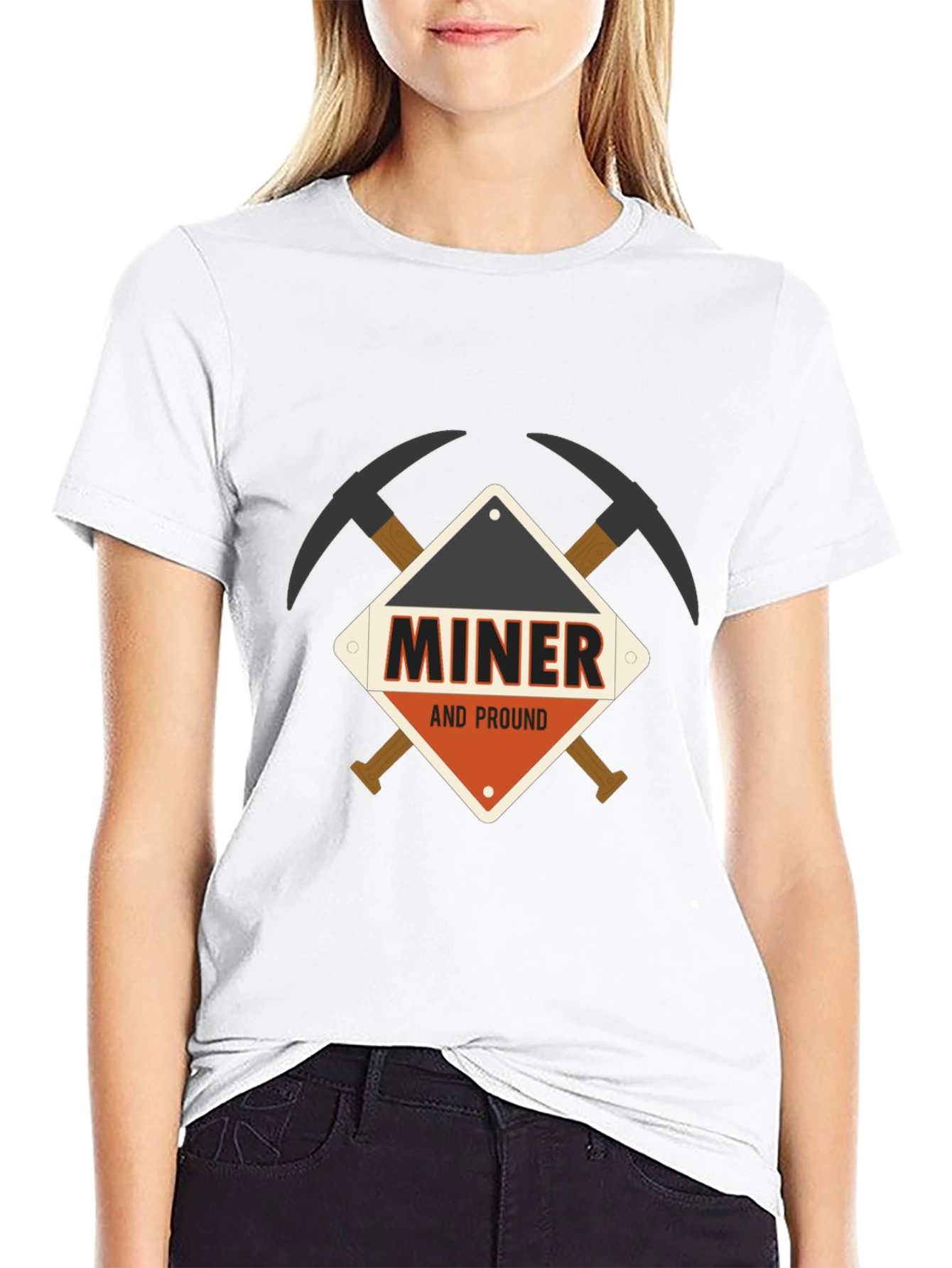 Miner and Proud Black T-Shirt
