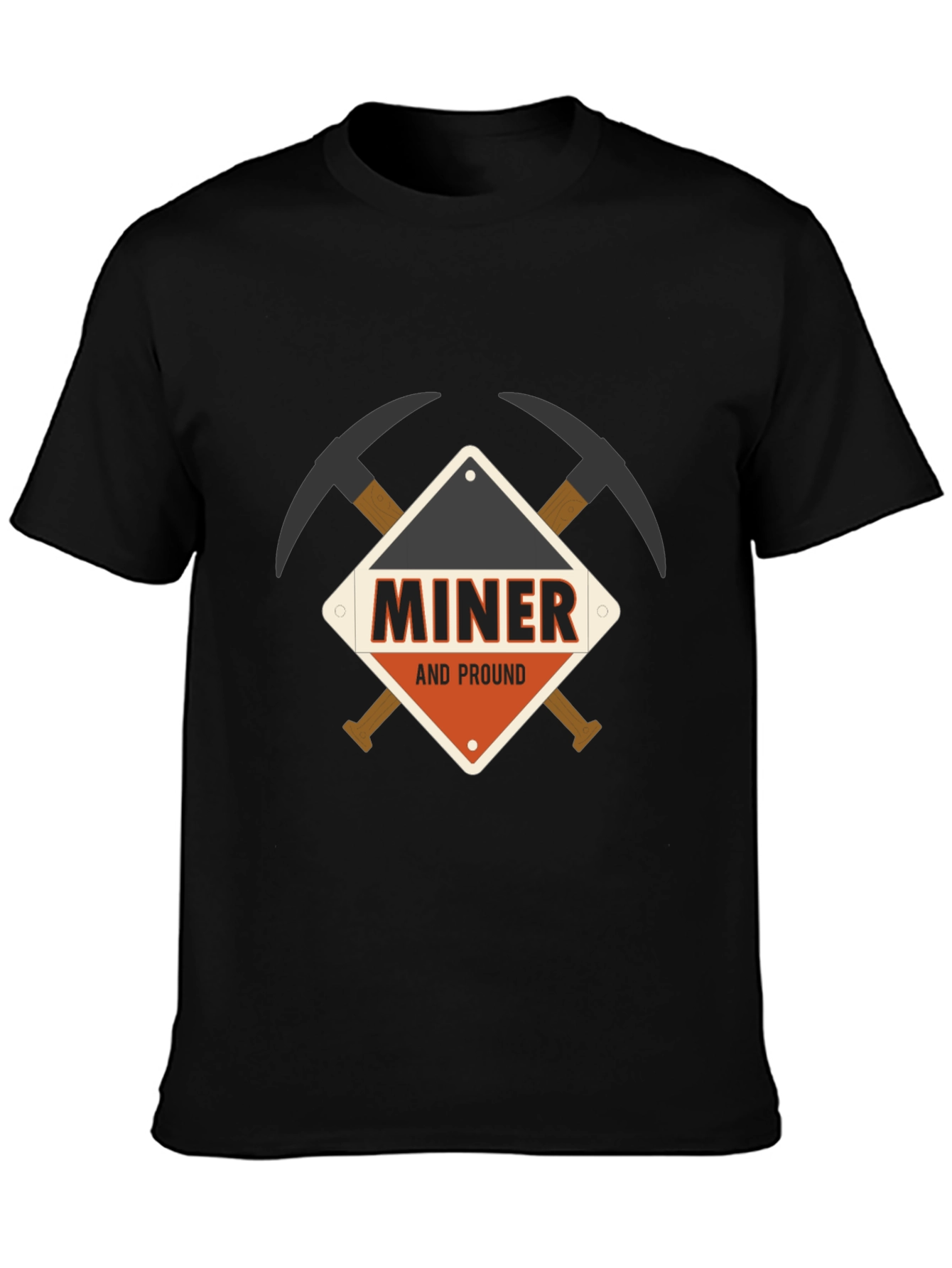 Miner and Proud Black T-Shirt
