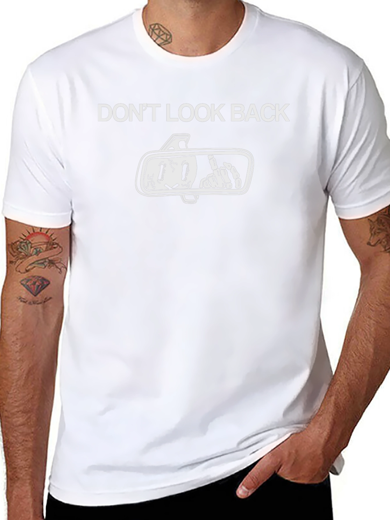 Dont Look Back Graphic Tee - Black