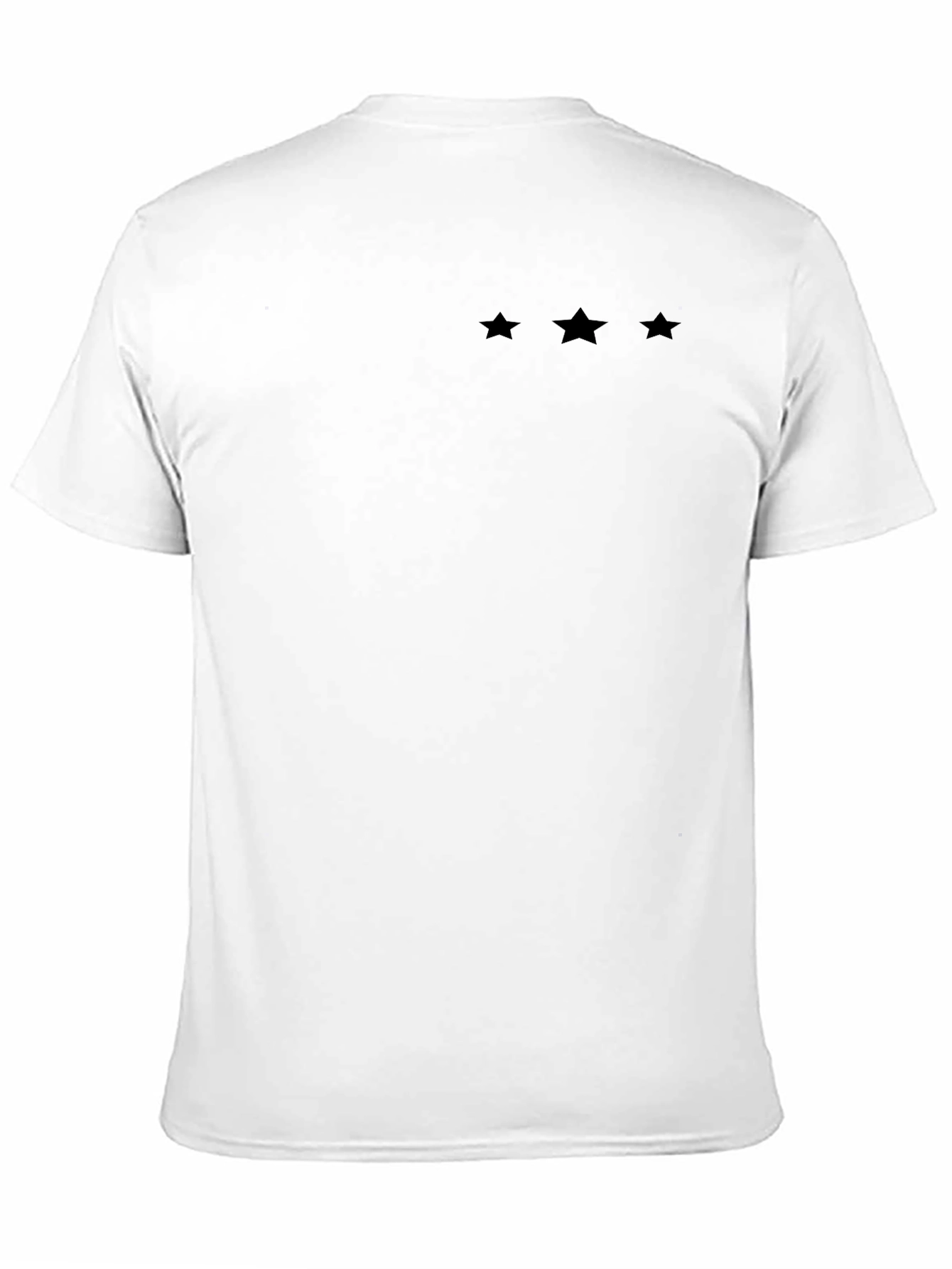 Mens Black T-Shirt with Star Design