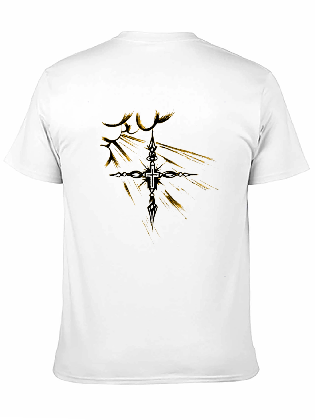 Cross Graphic Black T-Shirt