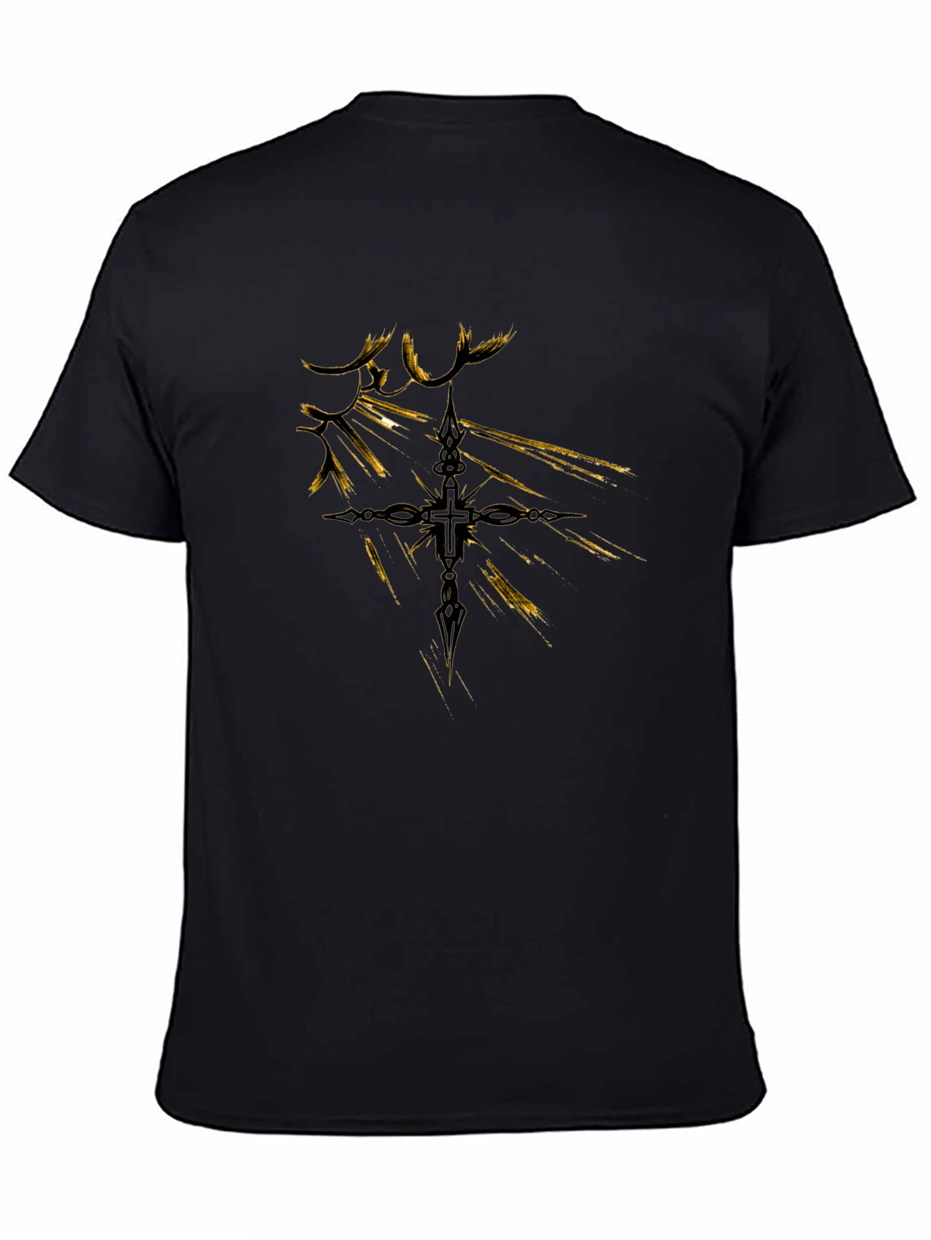 Cross Graphic Black T-Shirt