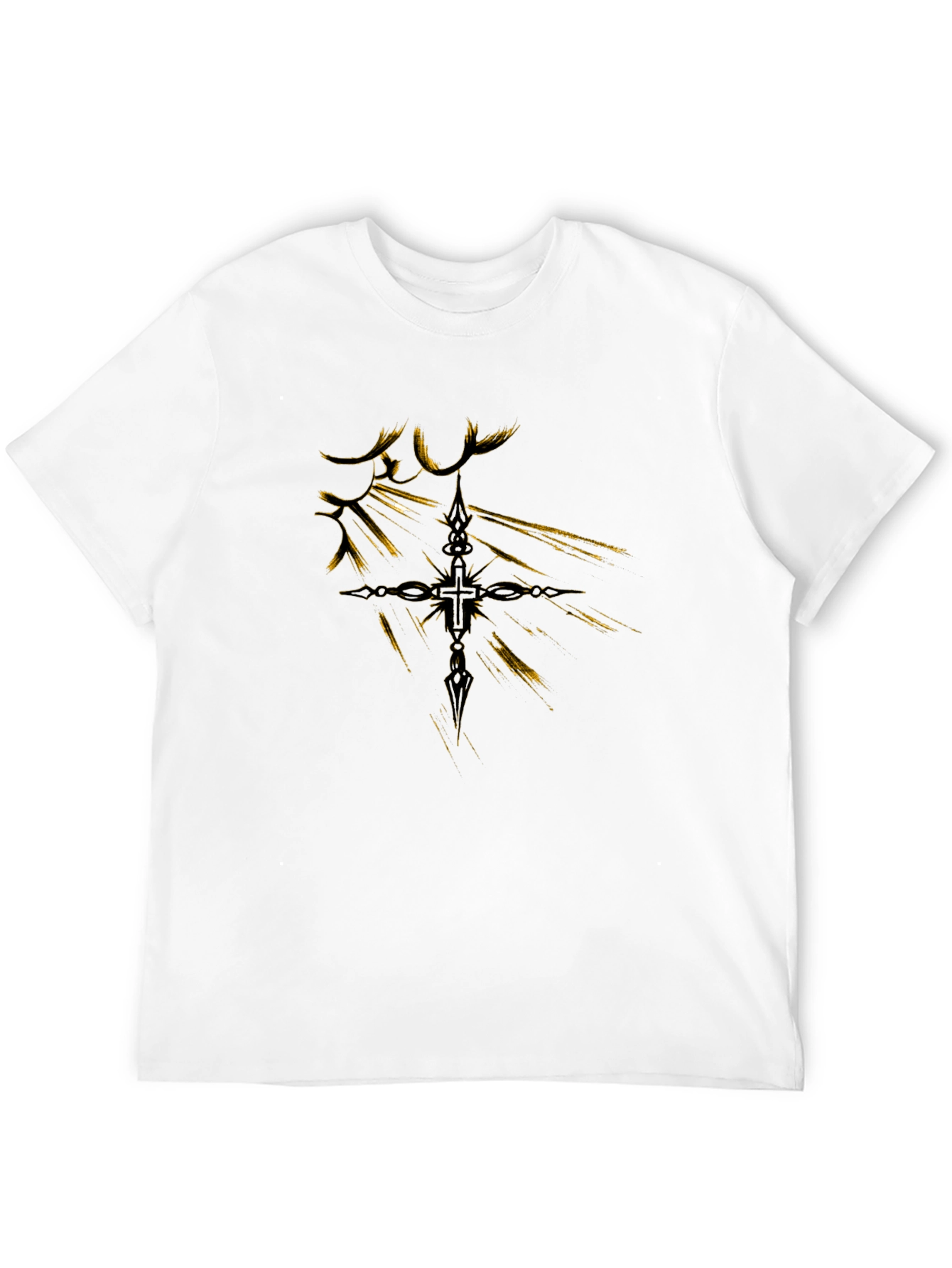 Cross Graphic Black T-Shirt