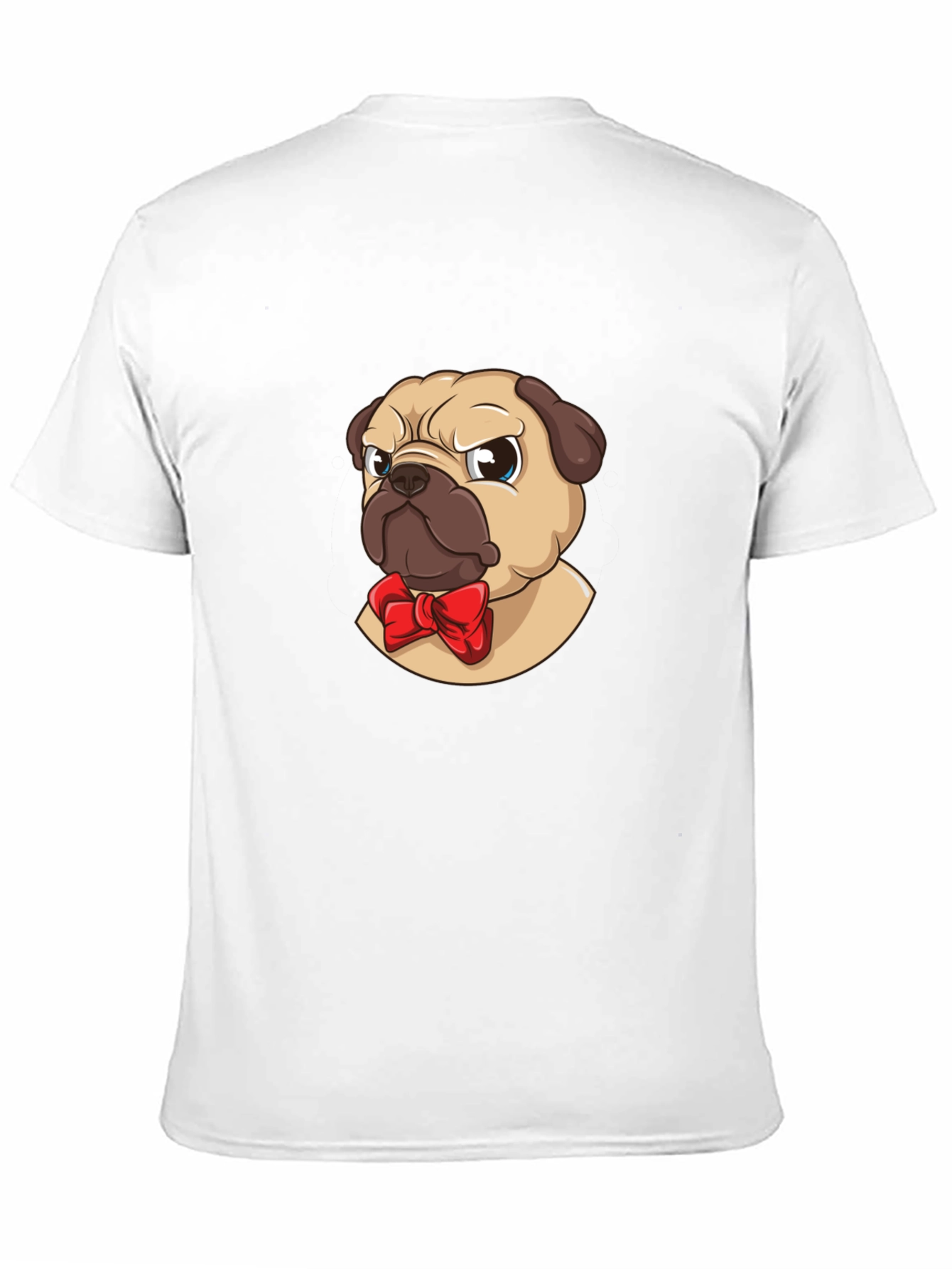 Cute Pug Bow Tie T-Shirt – Adorable Dog Lover Graphic Tee Gift