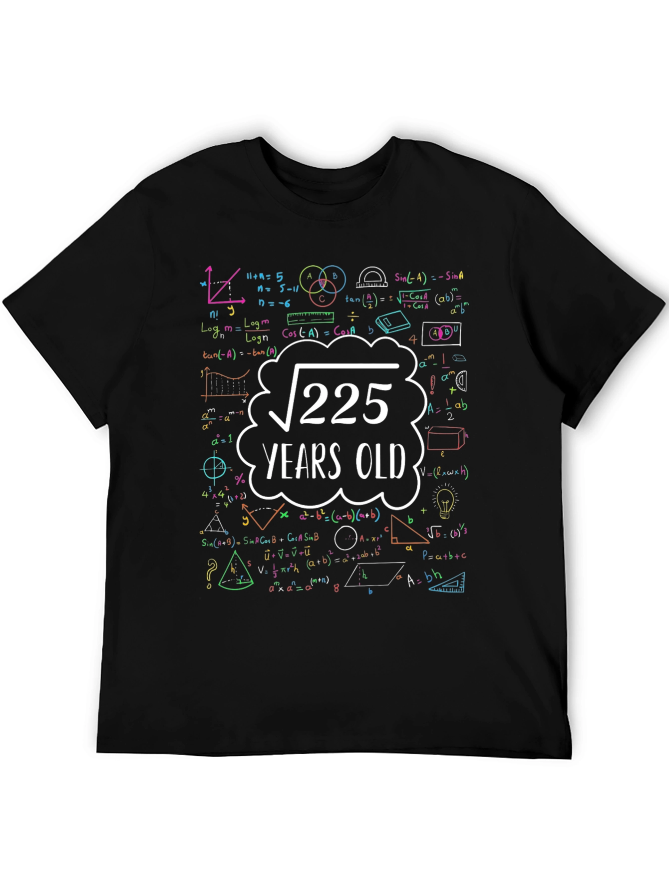 Math Formula 15 Years Old Graphic T-Shirt