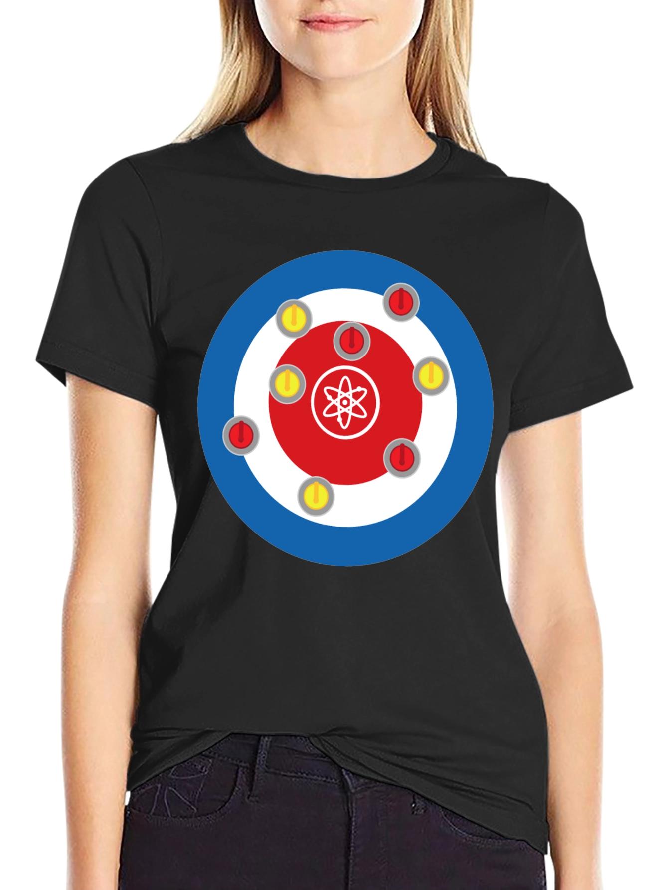 Atom Curling T-Shirt - Unique Design