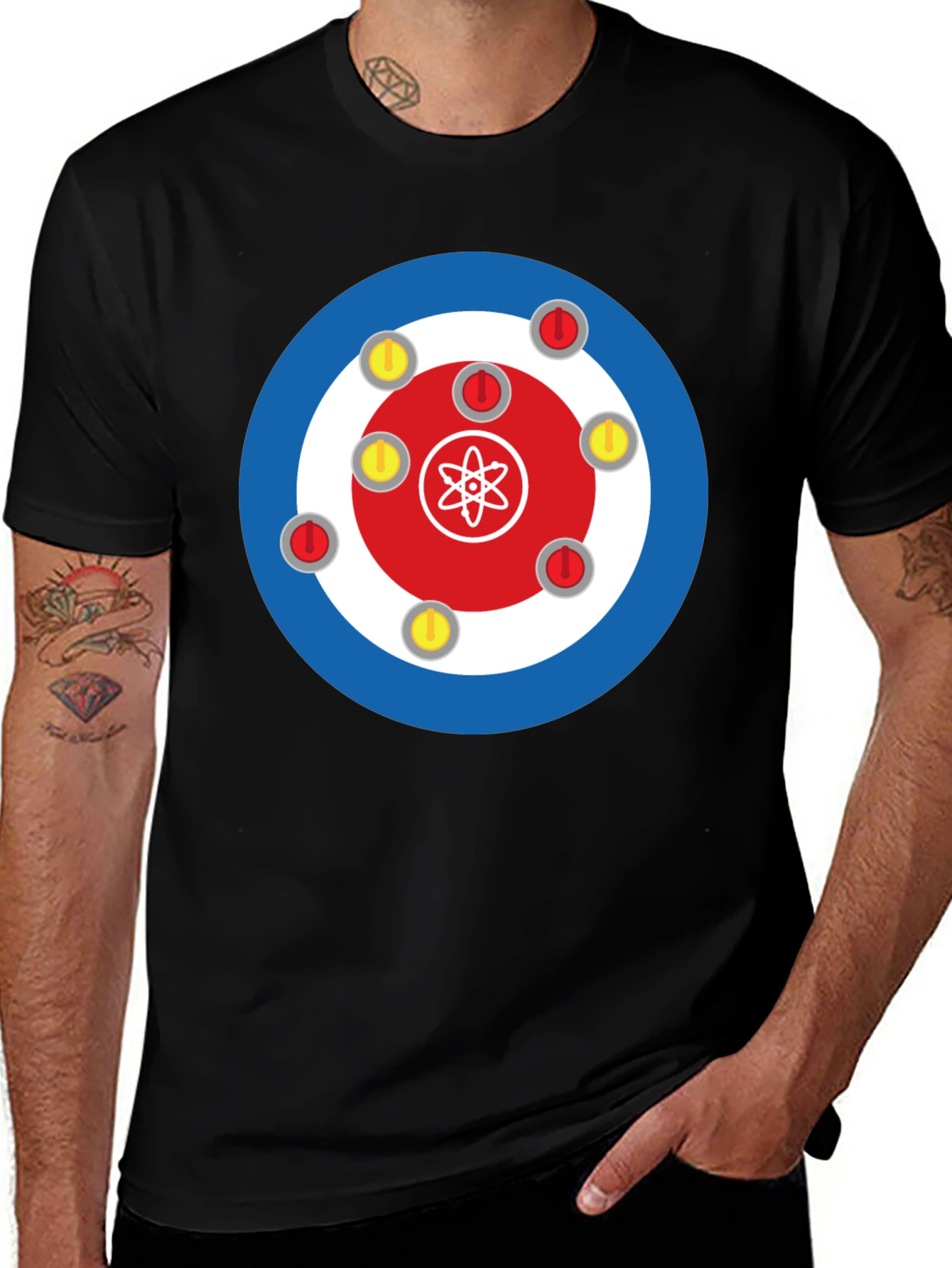 Atom Curling T-Shirt - Unique Design